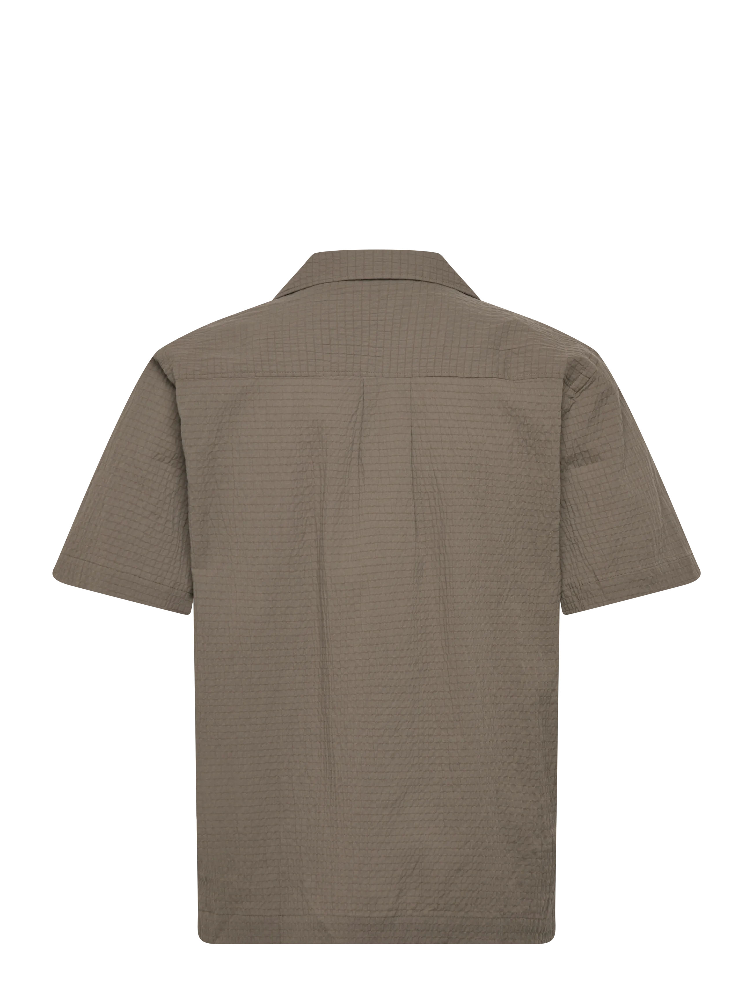 Lindbergh - Seersucker shirt S/S - kurzarmhemden - lt army - 2