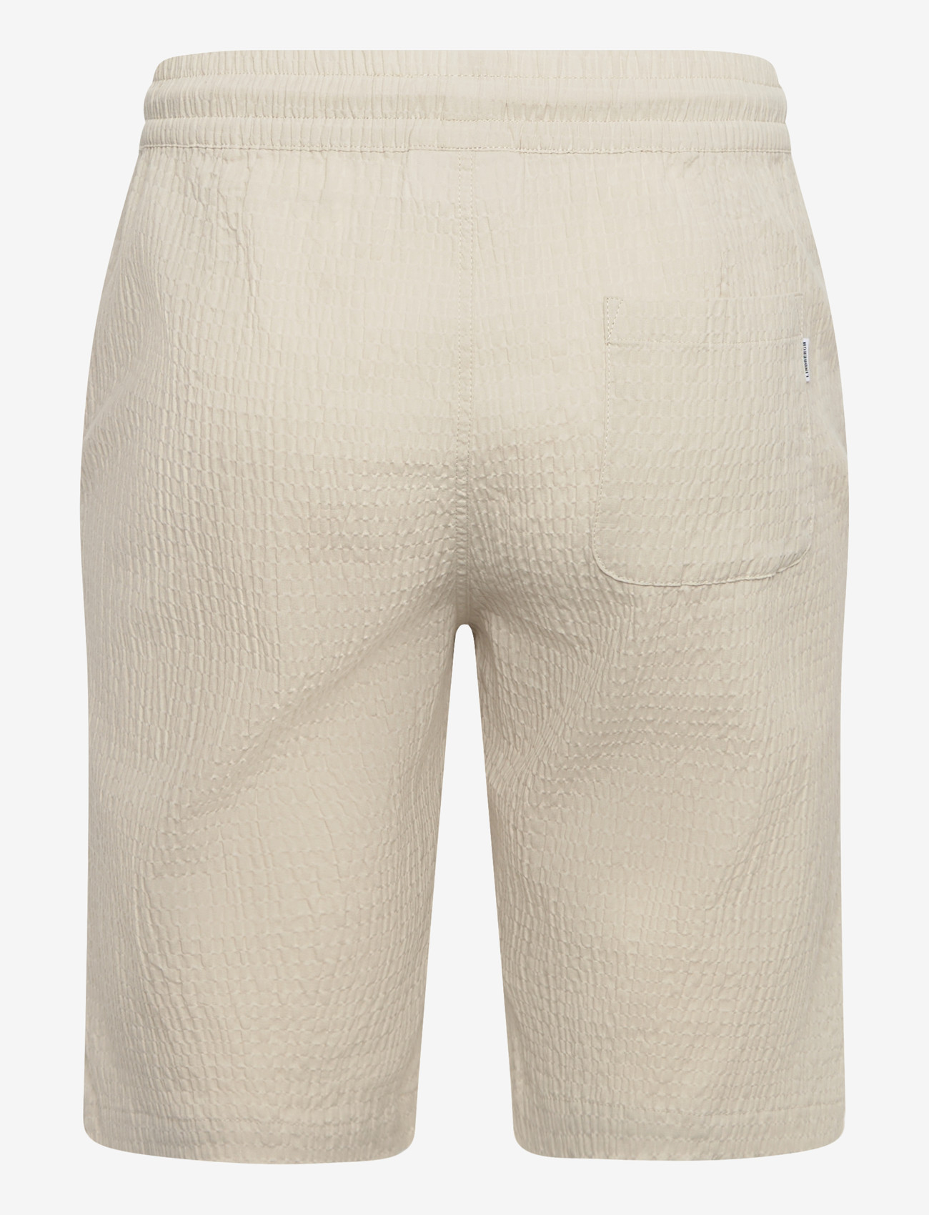 Lindbergh - Seersucker shirt S/S+shorts - casual shorts - lt stone - 4