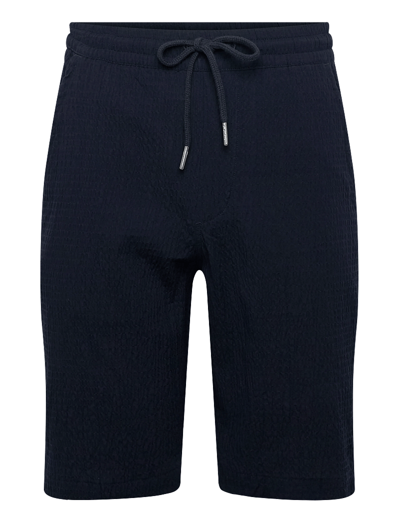 Lindbergh - Seersucker shirt S/S+shorts - casual shorts - navy - 3