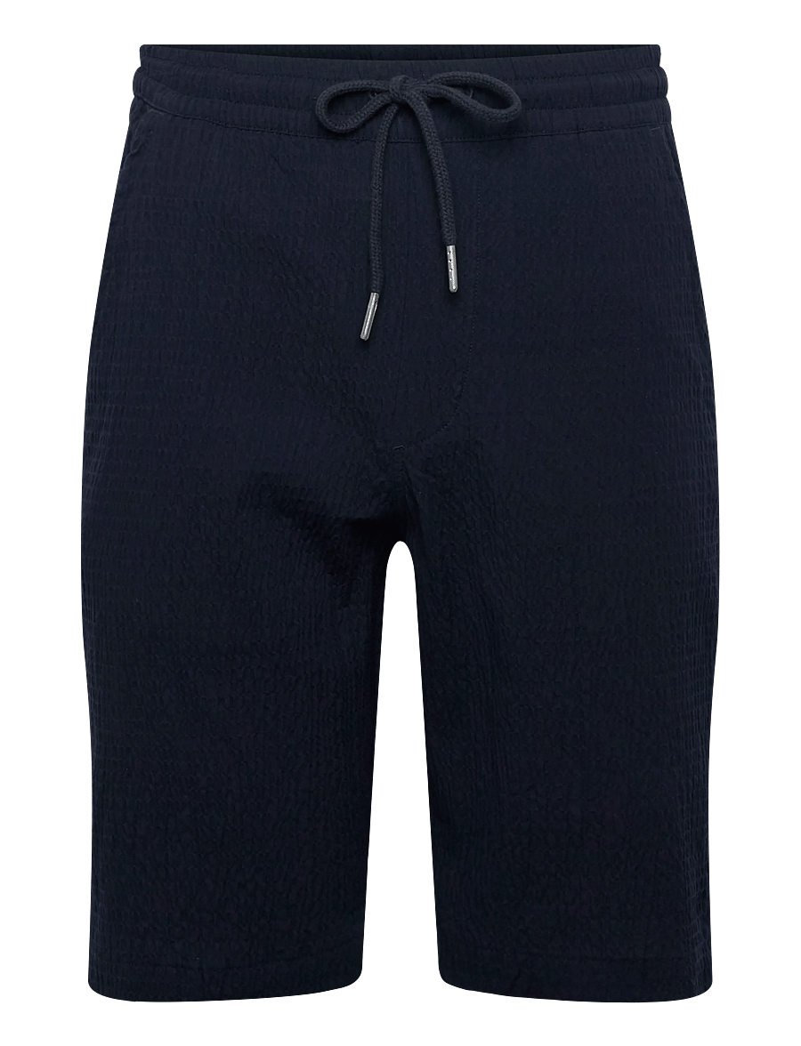 Lindbergh - Seersucker shirt S/S+shorts - casual shorts - navy - 3