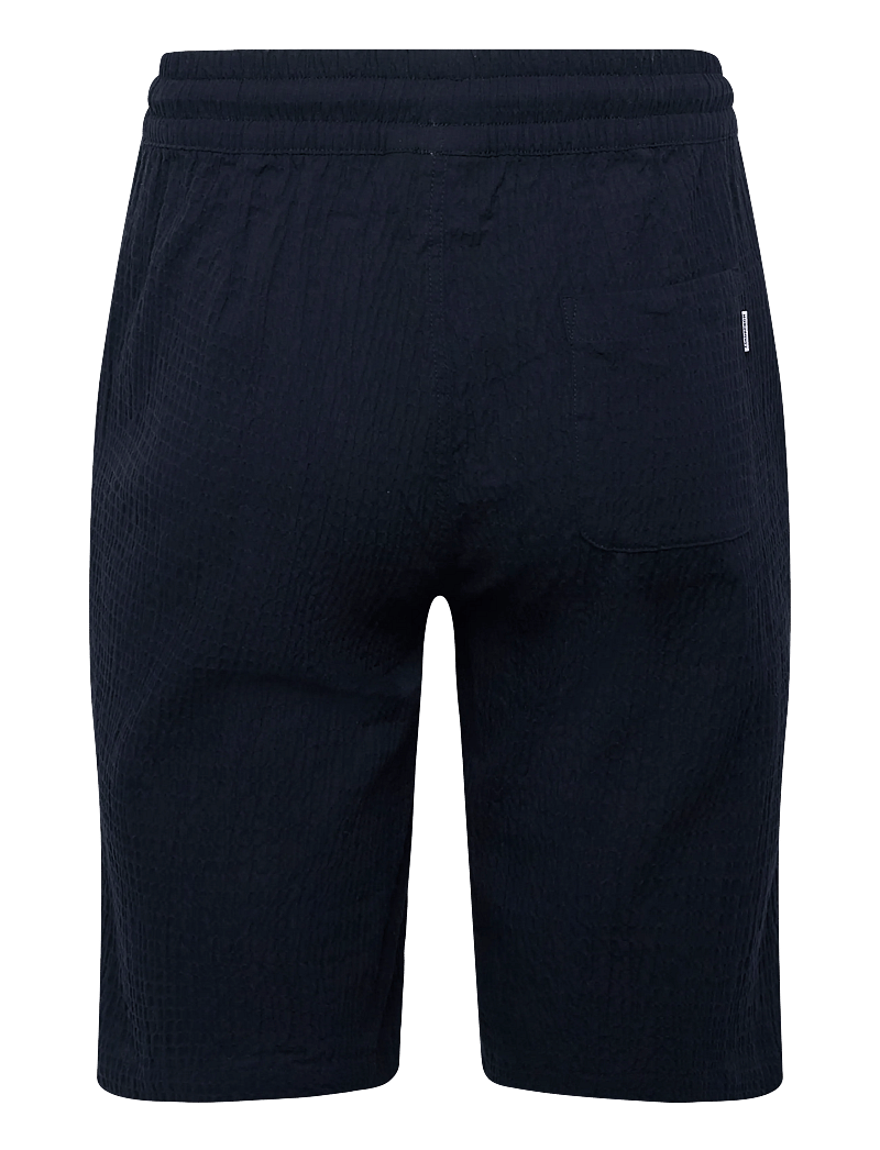 Lindbergh - Seersucker shirt S/S+shorts - casual shorts - navy - 4