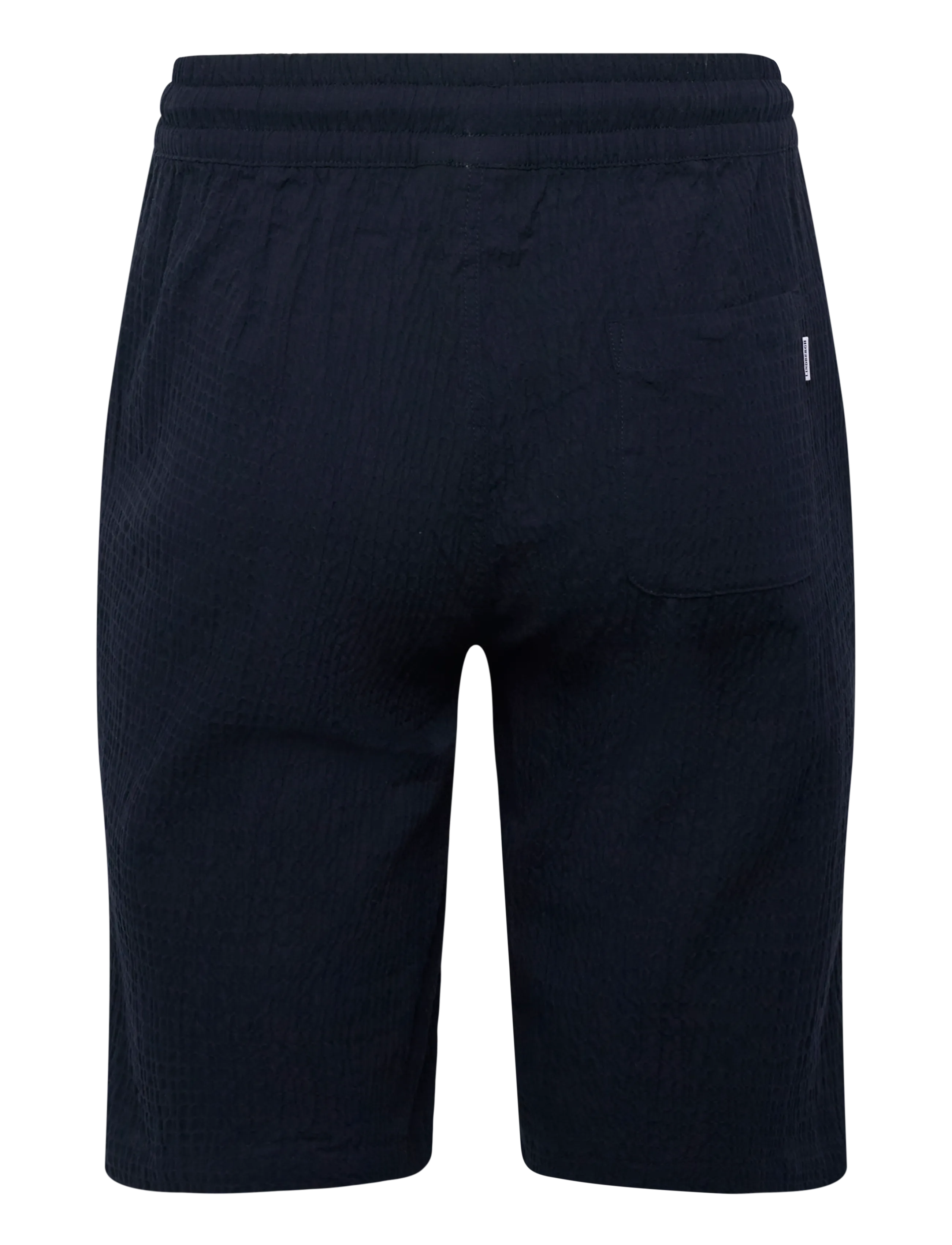 Lindbergh - Seersucker shirt S/S+shorts - hversdagsstuttbuxur - navy - 4