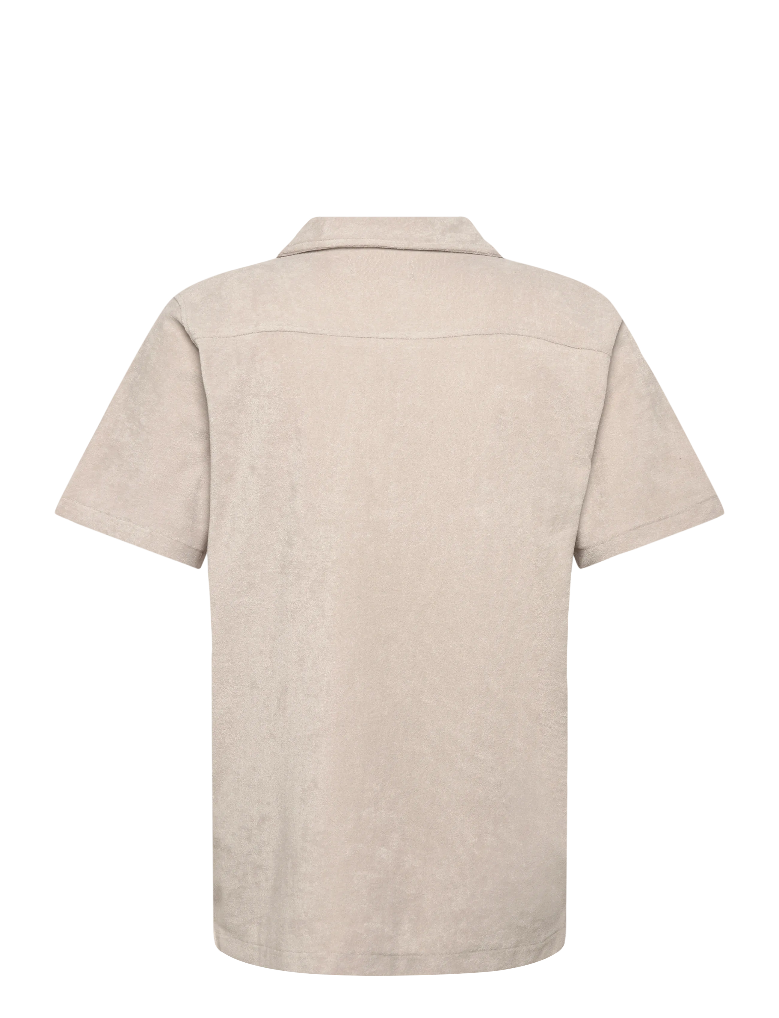 Lindbergh - Relaxed fit towel shirt S/S - kortærmede skjorter - fair grey - 2