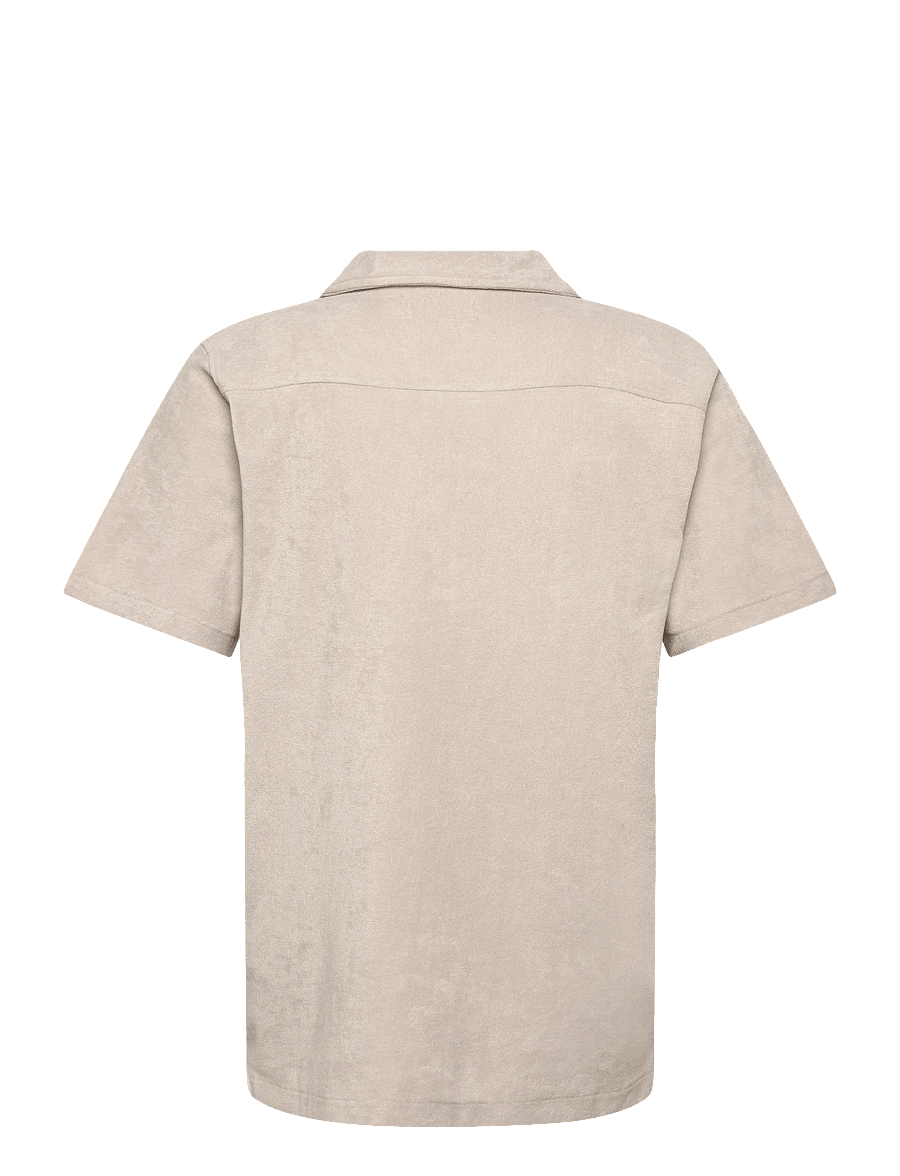 Lindbergh - Relaxed fit towel shirt S/S - lühikeste varrukatega särgid - fair grey - 2