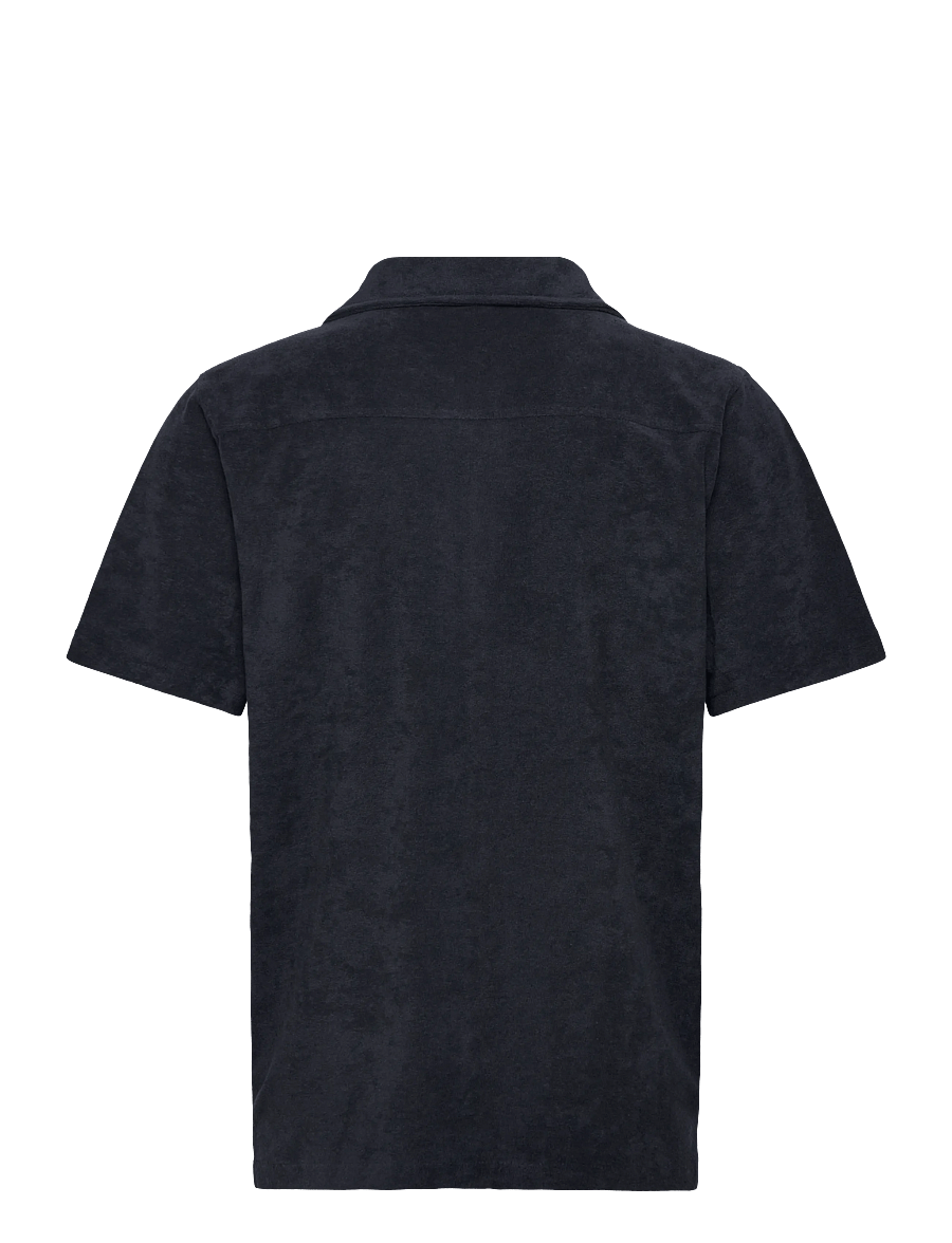 Lindbergh - Relaxed fit towel shirt S/S - lühikeste varrukatega särgid - navy - 2