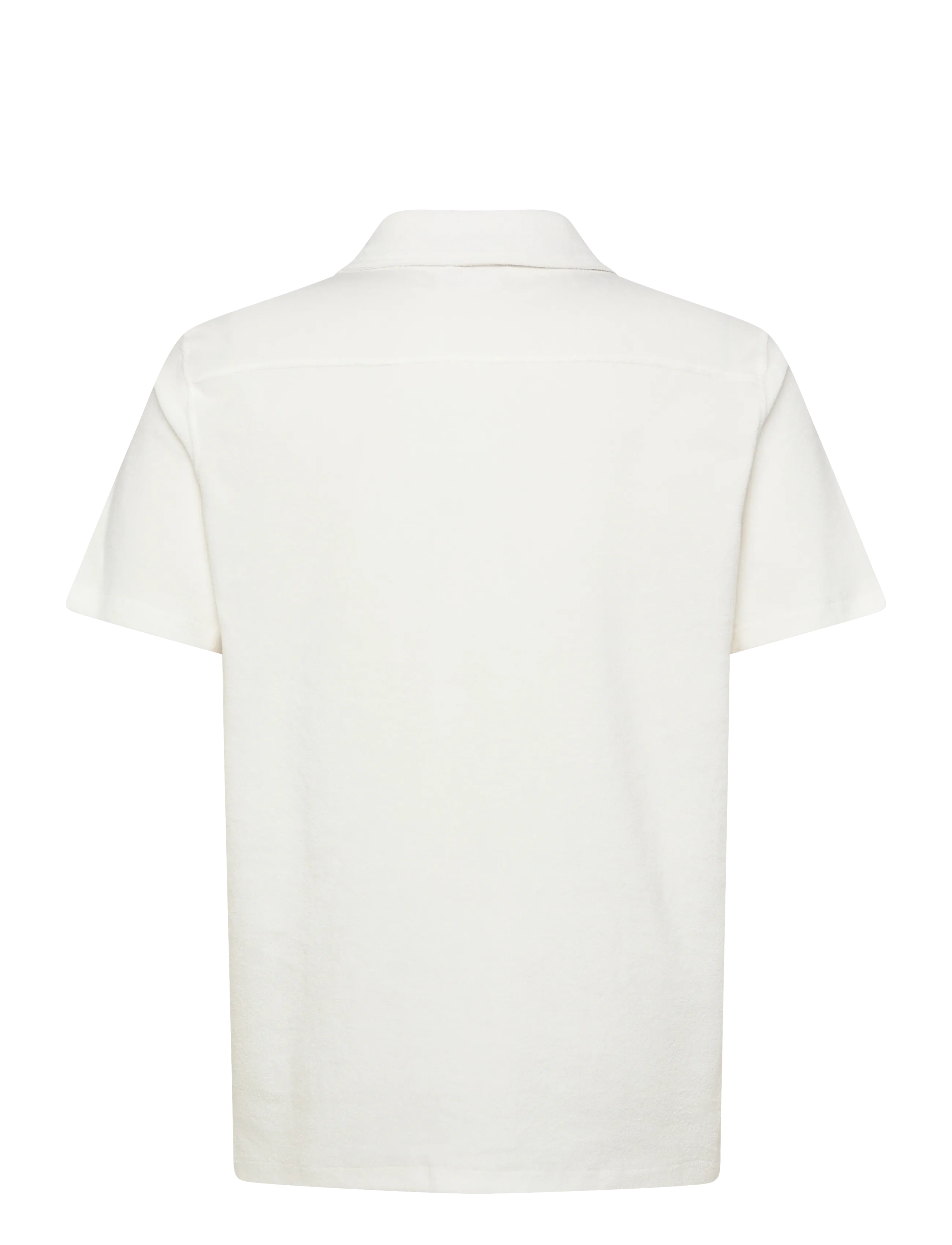 Lindbergh - Relaxed fit towel shirt S/S - kortærmede skjorter - off white - 2