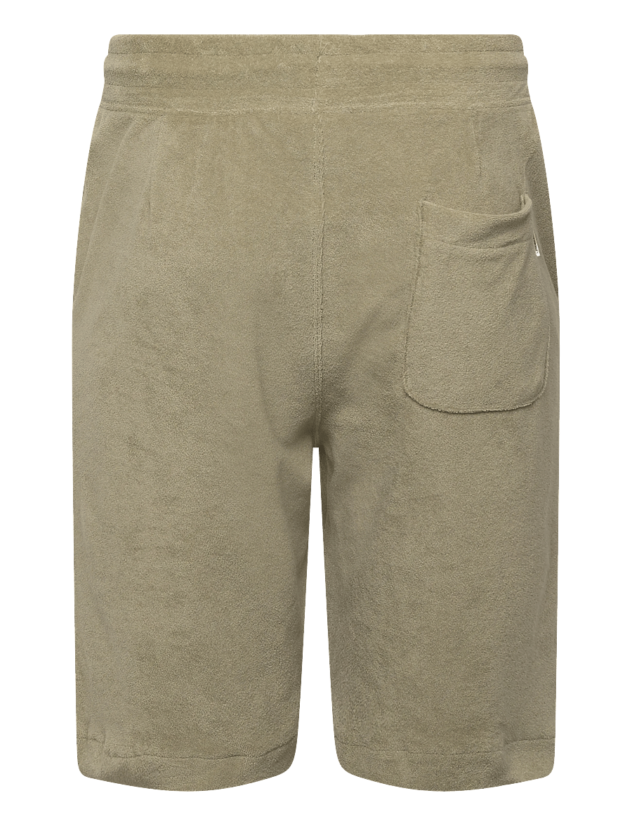 Lindbergh - Relaxed fit towel shirt S/S set - casual shorts - dusty olive - 3