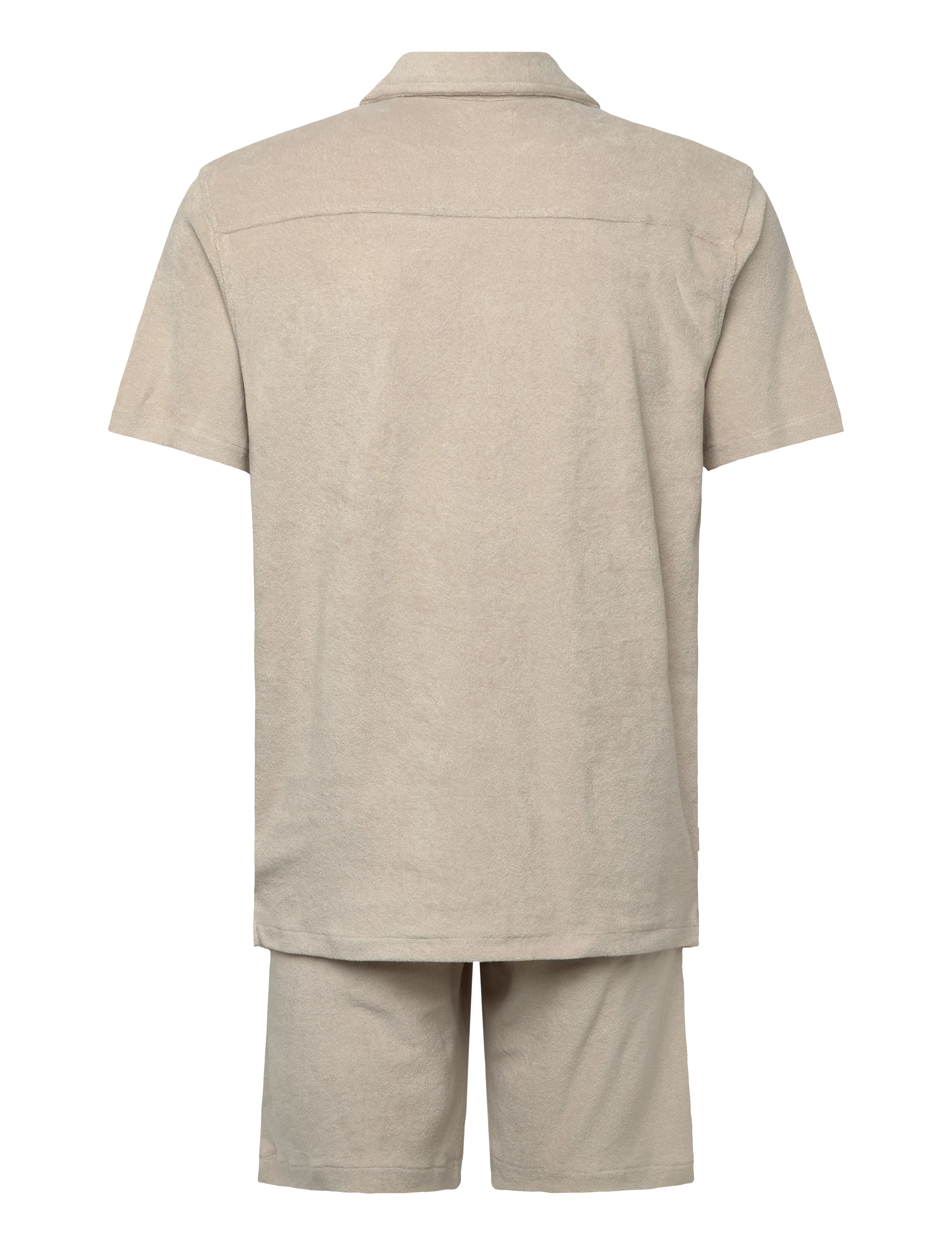 Lindbergh - Relaxed fit towel shirt S/S set - short décontracté - fair grey - 2