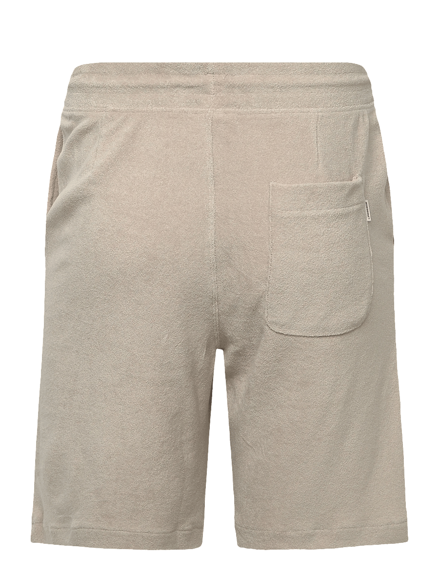 Lindbergh - Relaxed fit towel shirt S/S set - casual shorts - fair grey - 4