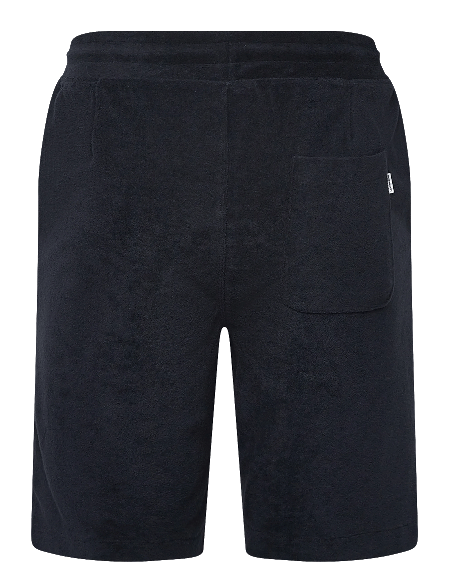 Lindbergh - Relaxed fit towel shirt S/S set - casual shorts - navy - 4