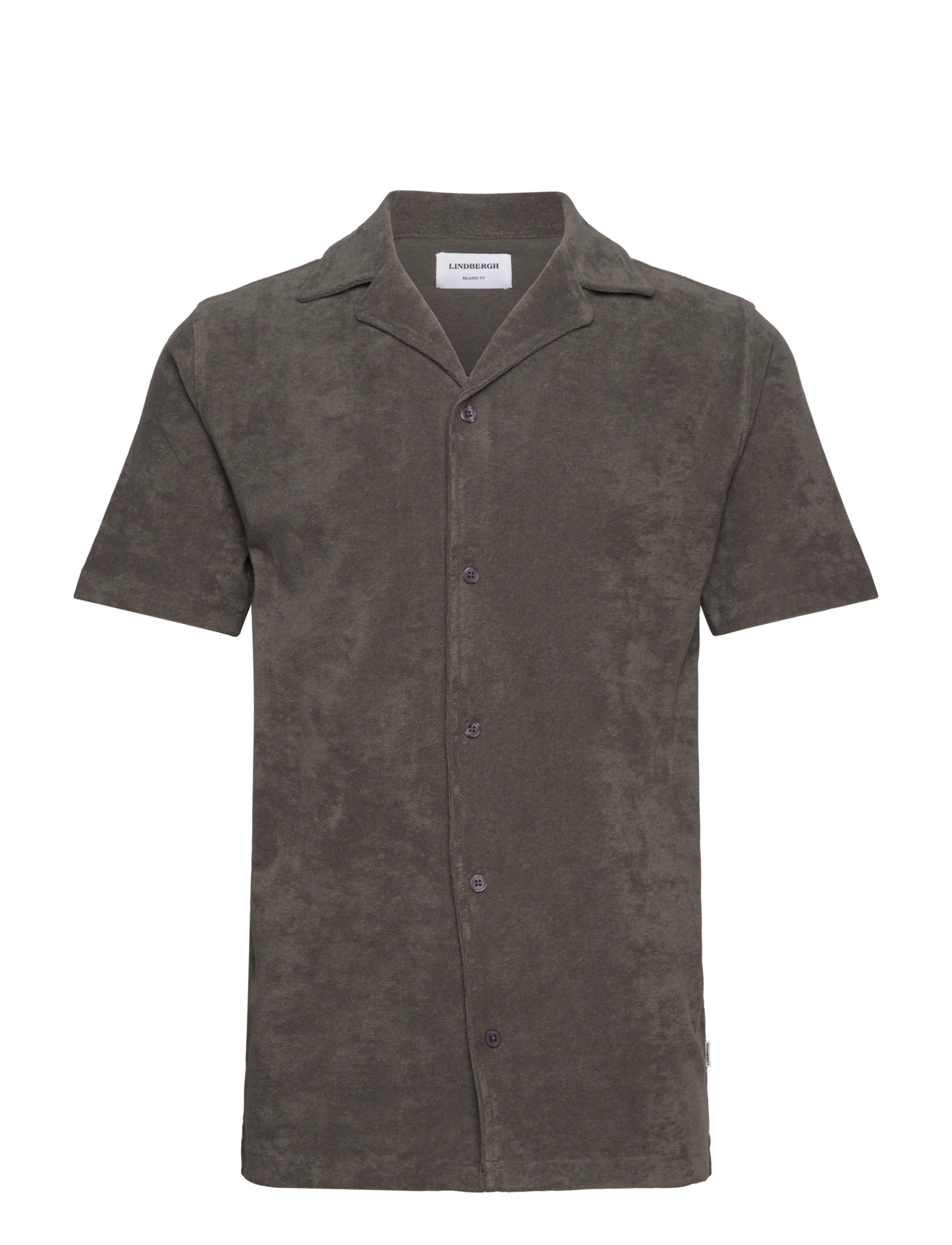 Lindbergh - SS shirt Terry - kurzarmhemden - lt army - 1