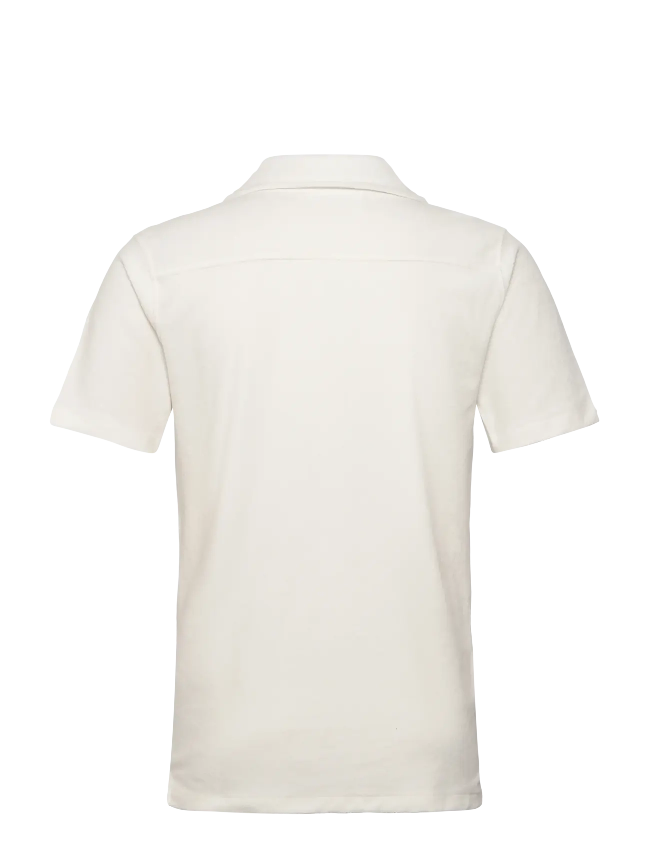 Lindbergh - SS shirt Terry - kurzarmhemden - pearl white - 2