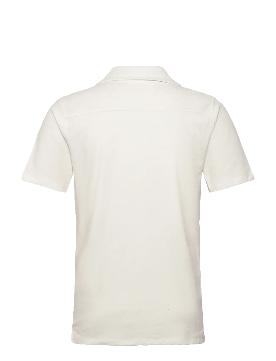 Lindbergh - SS shirt Terry - kurzarmhemden - pearl white - 2
