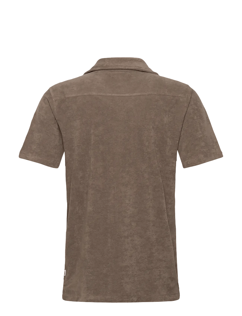 Lindbergh - SS shirt Terry - kortærmede skjorter - stone 125 - 2