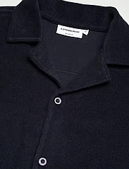 Lindbergh - SS shirt Terry - kortärmade skjortor - navy - 6