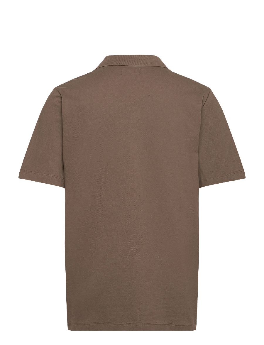 Lindbergh - Pique cabana shirt S/S - dk stone - 1