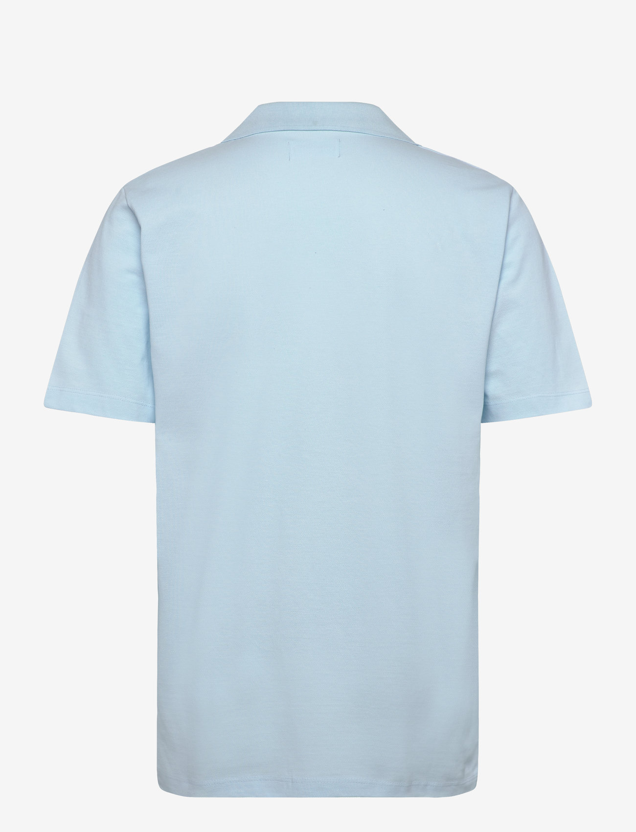Lindbergh - Pique cabana shirt S/S - kortærmede skjorter - lt blue - 1