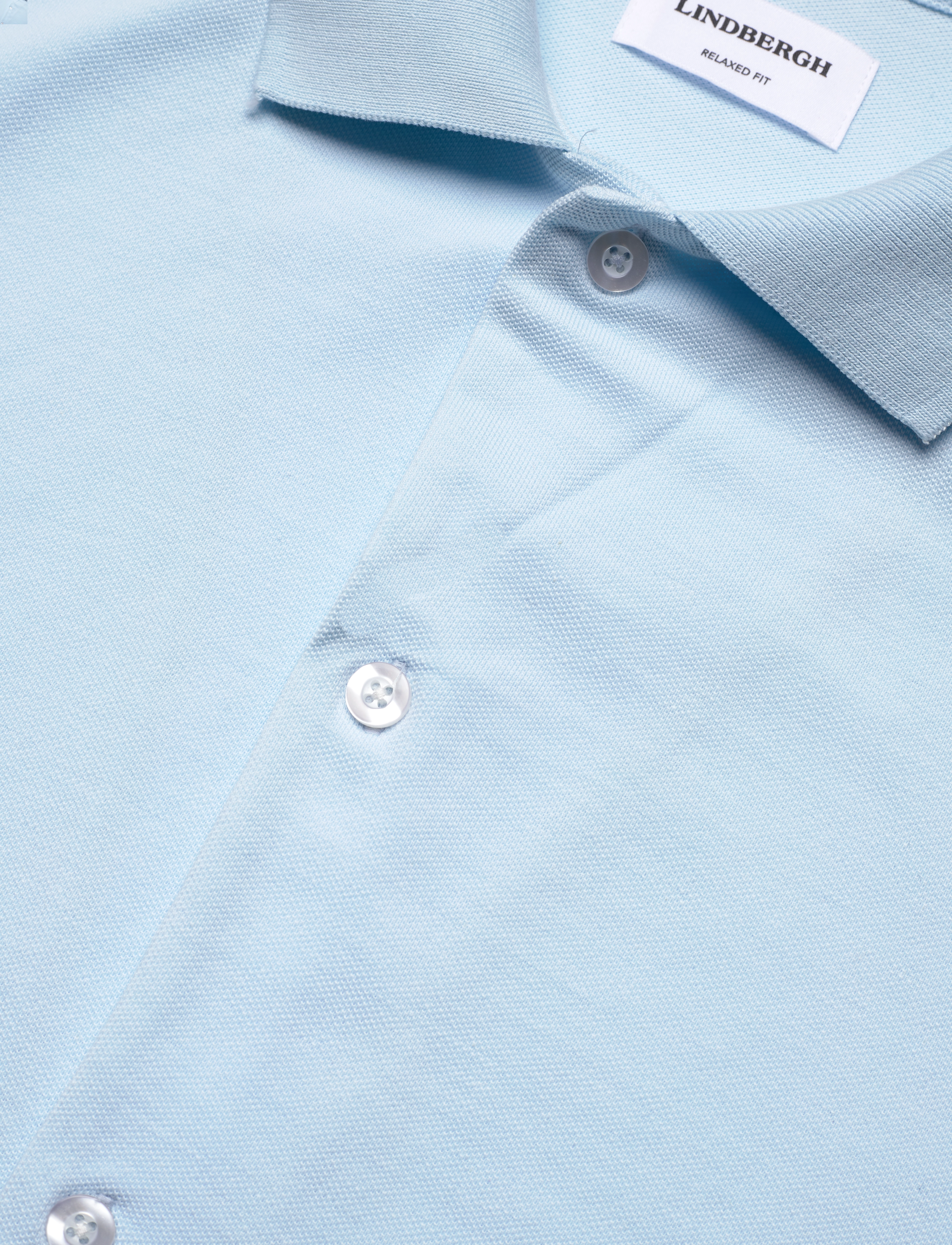 Lindbergh - Pique cabana shirt S/S - lt blue - 3