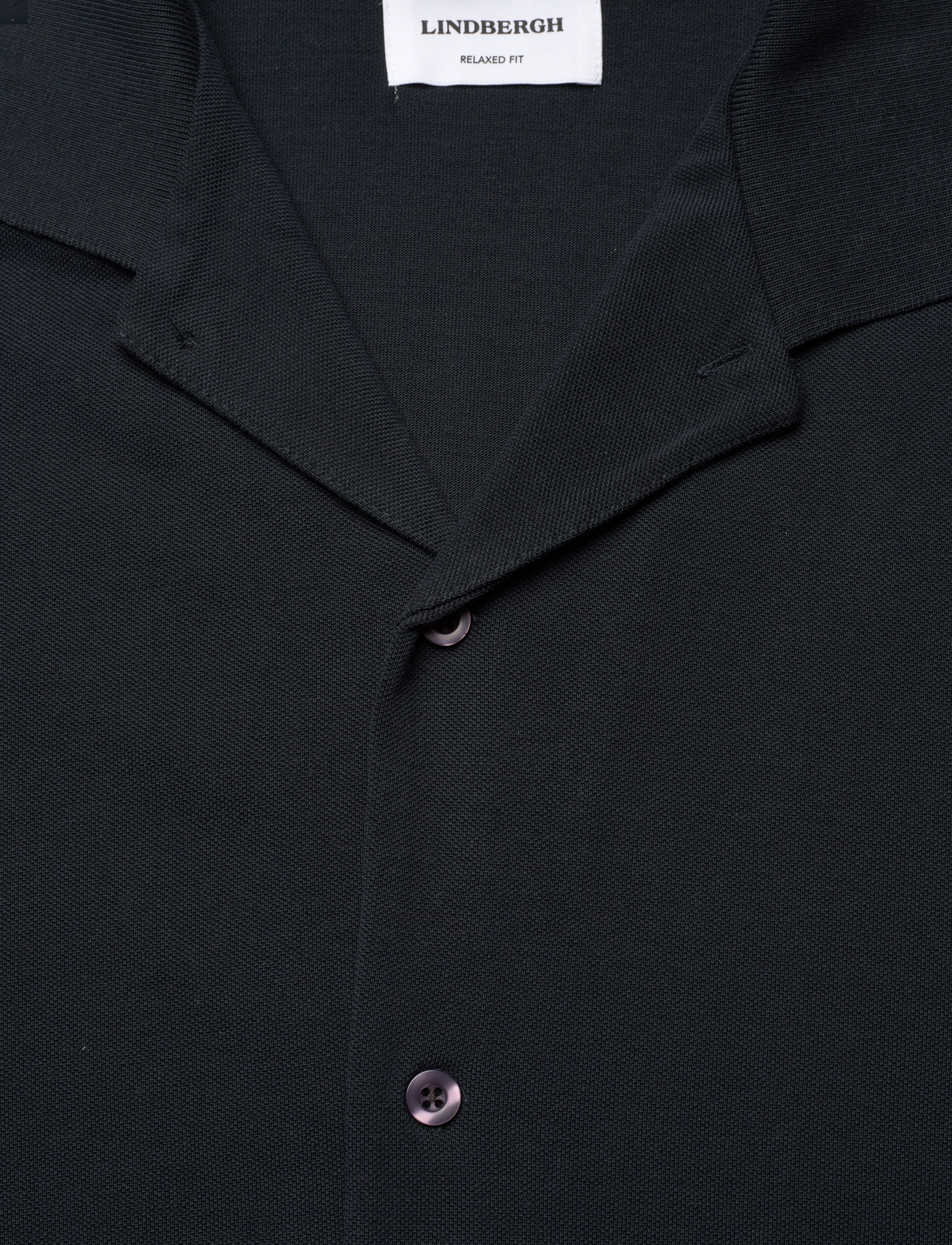 Lindbergh - Pique cabana shirt S/S - navy - 2