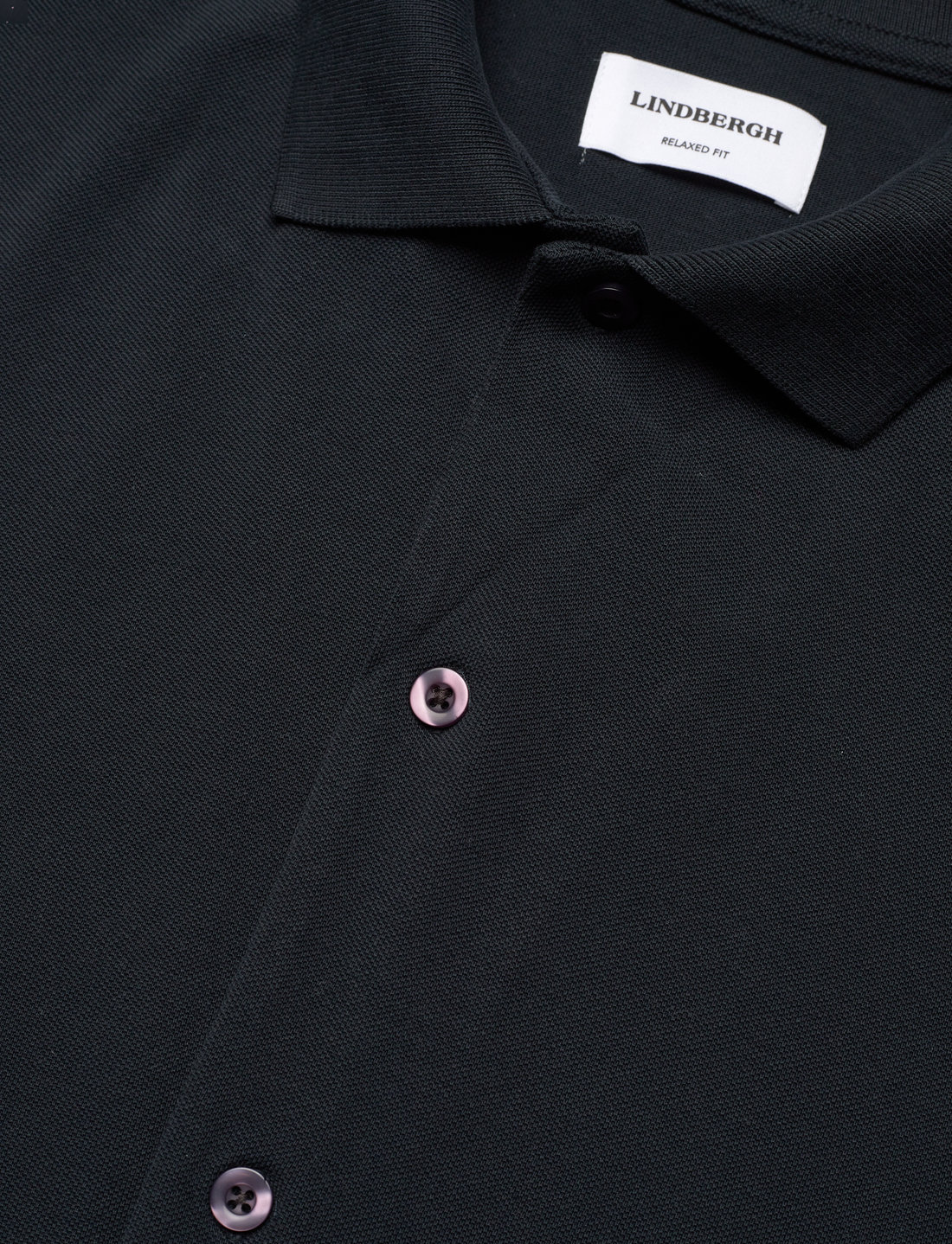 Lindbergh - Pique cabana shirt S/S - kortärmade skjortor - navy - 3