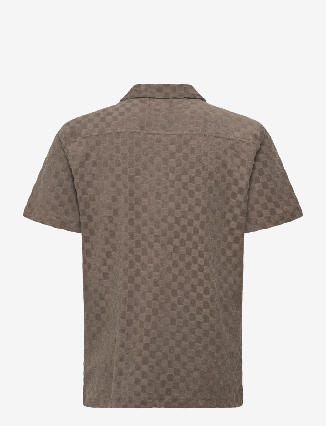 Lindbergh - Jacquard checkered towel resort shi - ternede skjorter - dk stone - 2