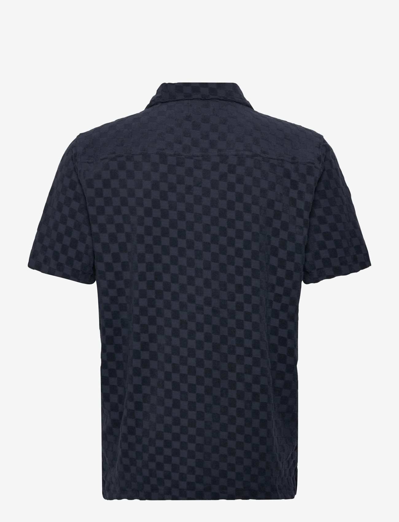 Lindbergh - Jacquard checkered towel resort shi - ternede skjorter - navy - 2