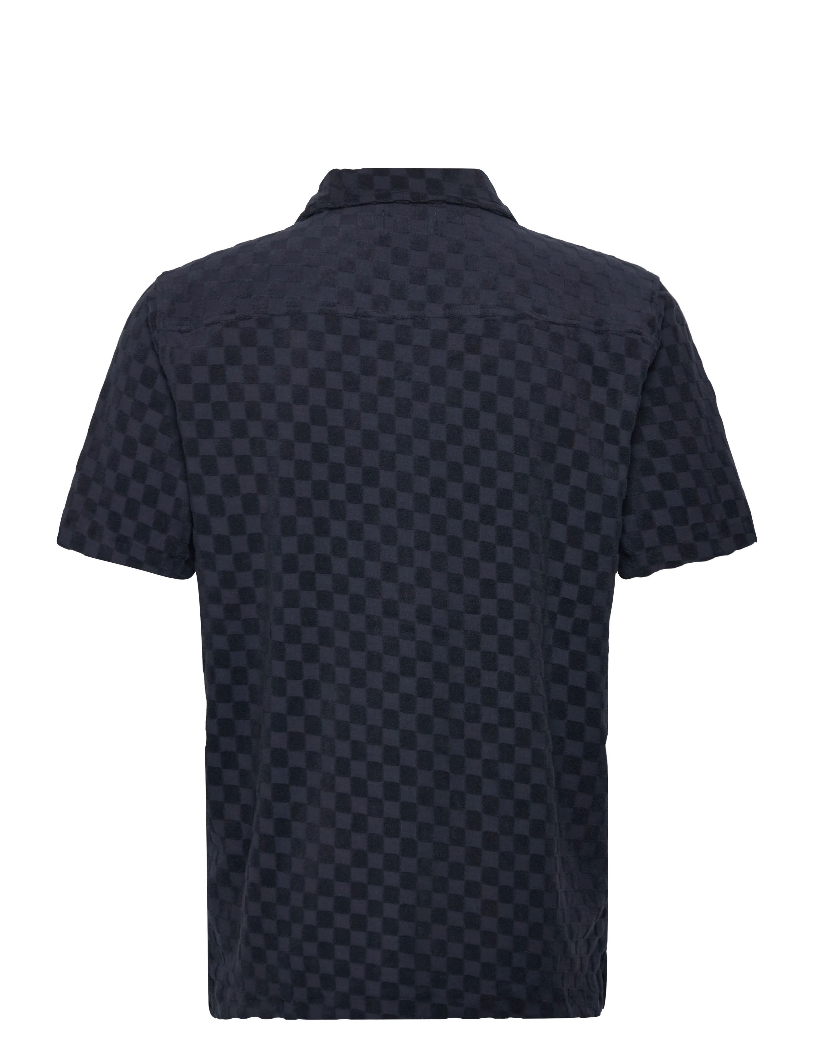 Lindbergh - Jacquard checkered towel resort shi - ruudulised särgid - navy - 2