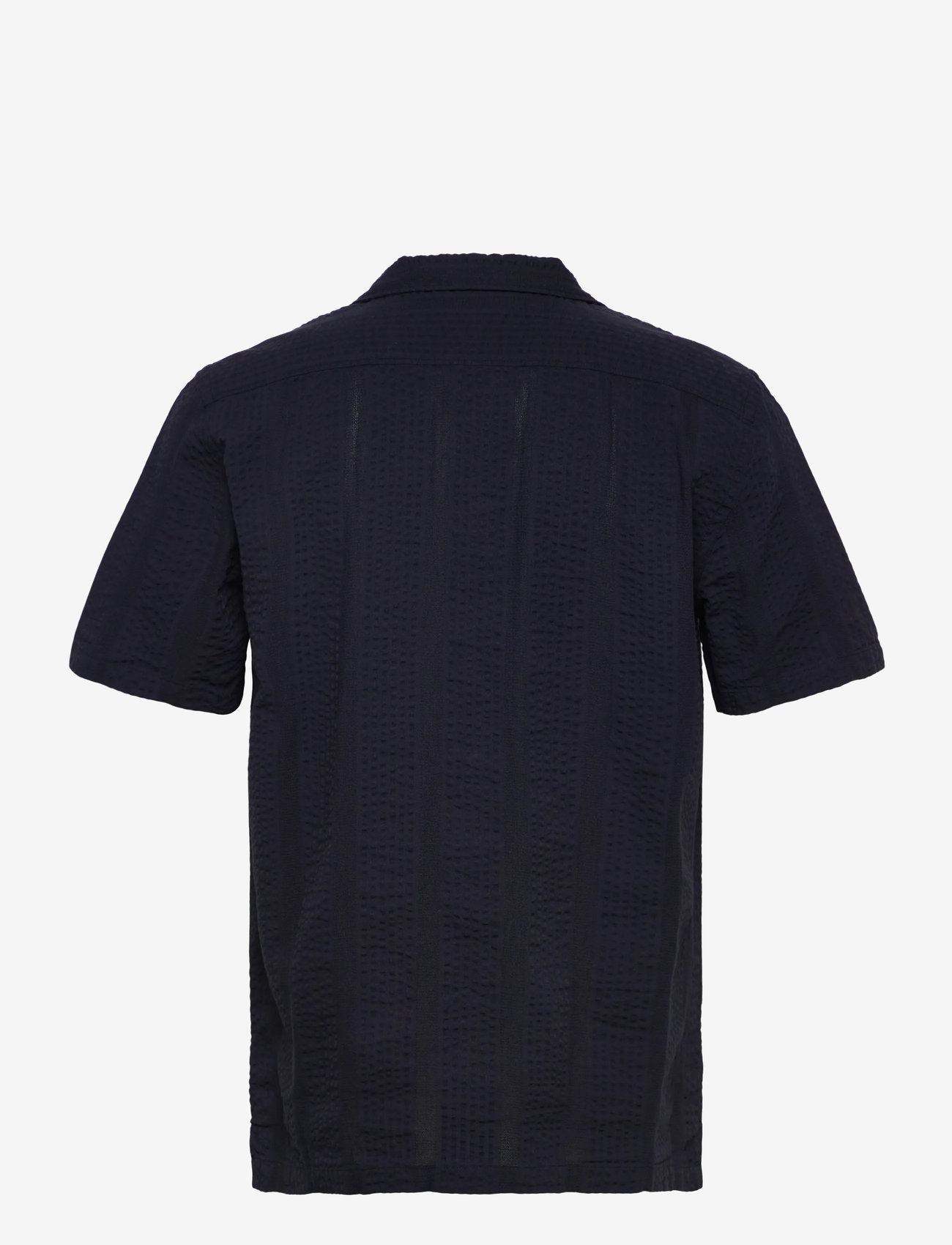 Lindbergh - Structure seersucker S/S - kurzarmhemden - deep blue - 1