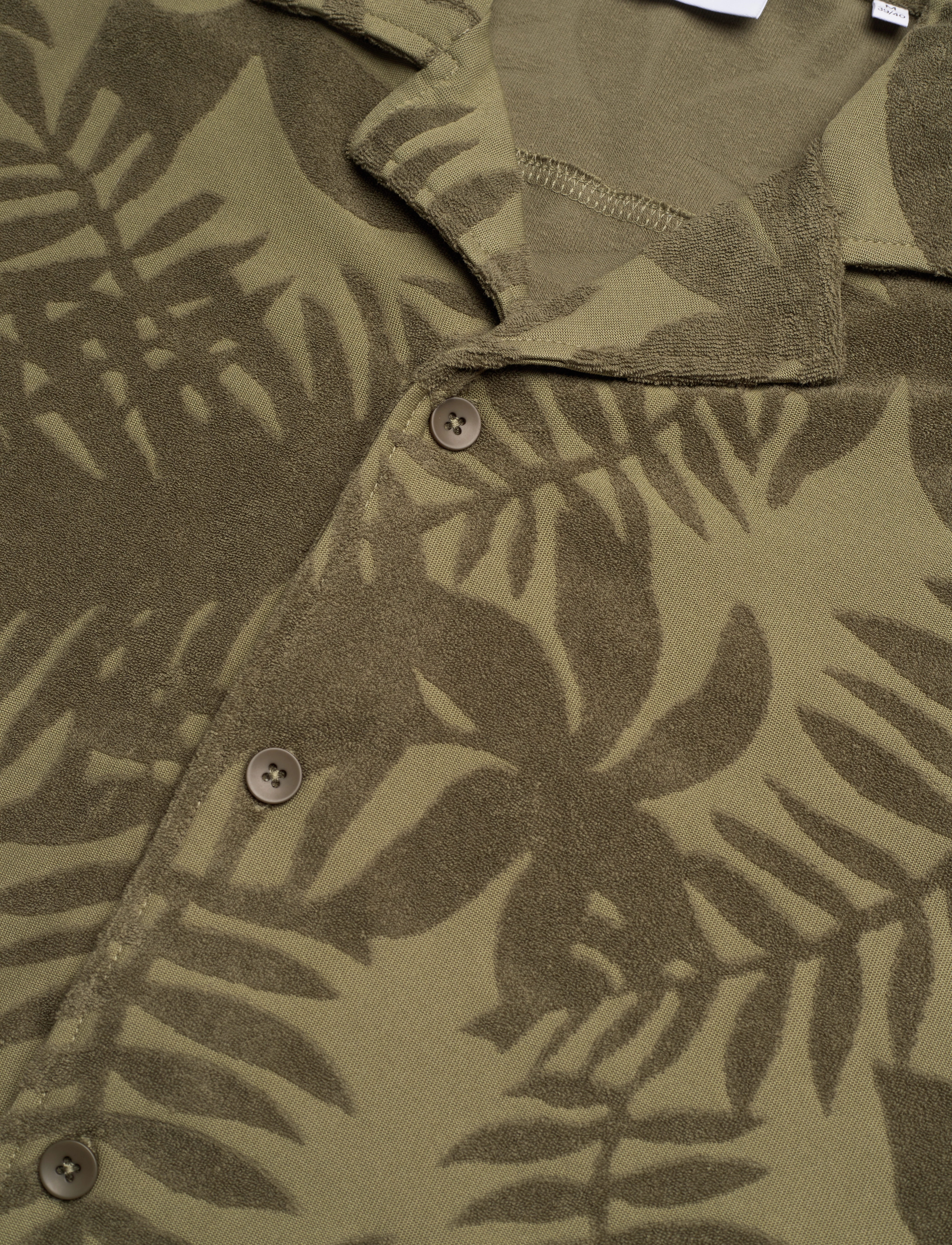 Lindbergh - Frotté shirt Y/D S/S - kortärmade skjortor - forest green - 3