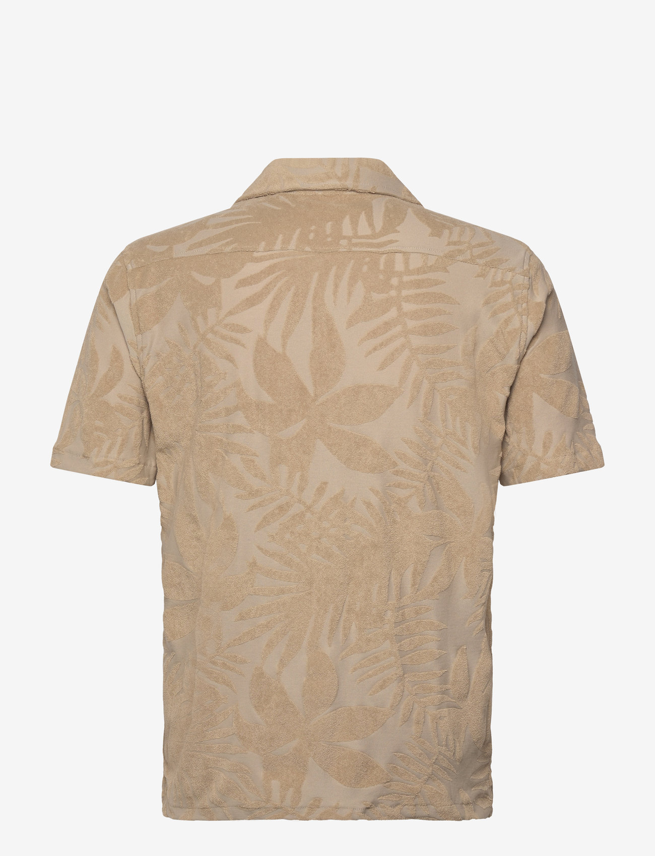 Lindbergh - Frotté shirt Y/D S/S - kortærmede skjorter - stone - 1