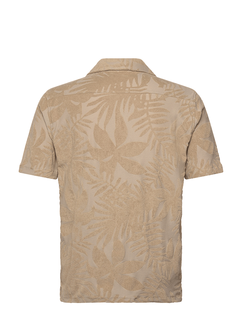 Lindbergh - Frotté shirt Y/D S/S - marškiniai trumpomis rankovėmis - stone - 1