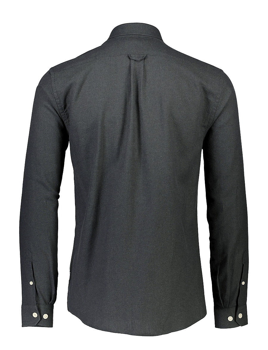 Lindbergh - Mélange brushed shirt L/S - Regular - casual skjortor - dk army - 2