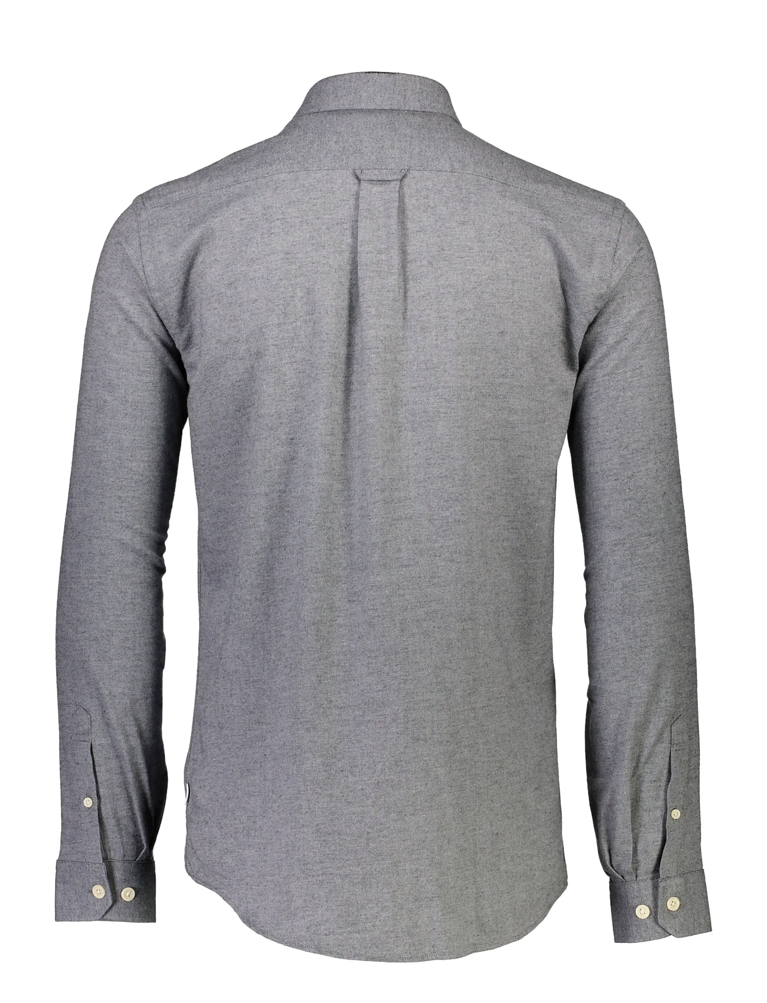 Lindbergh - Mélange brushed shirt L/S - Regular - casual skjortor - grey - 2