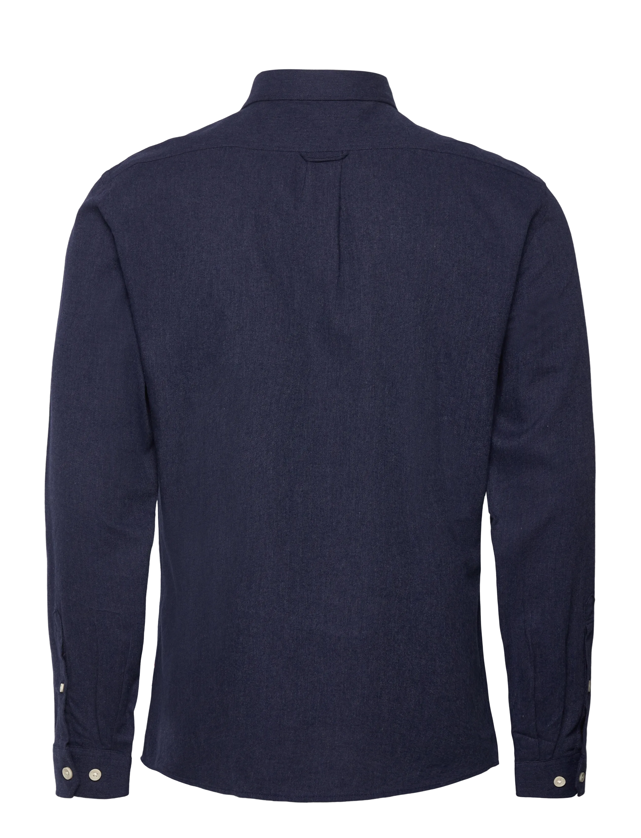 Lindbergh - Mélange brushed shirt L/S - Regular - casual skjorter - navy - 1