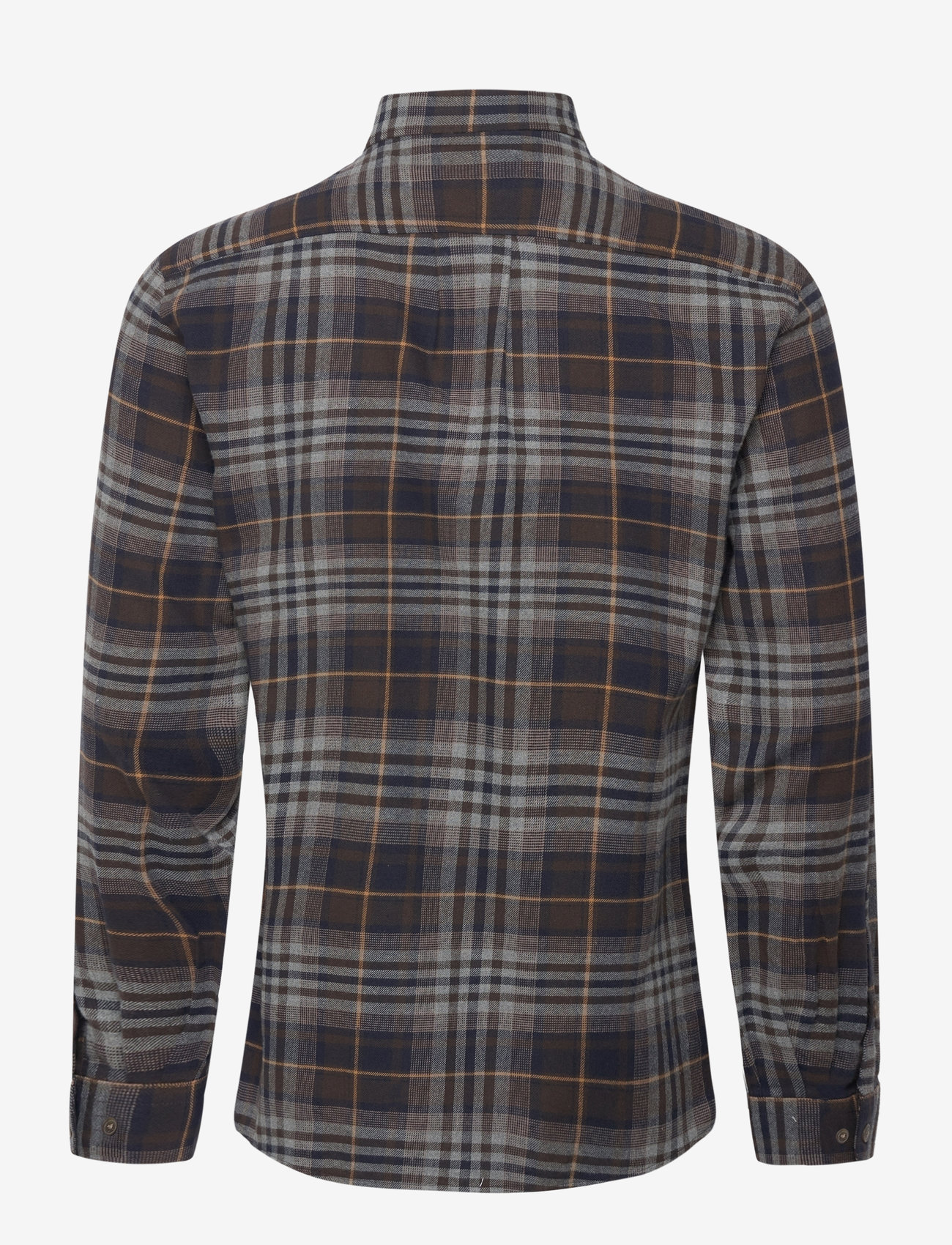 Lindbergh - Checked twill shirt L/S - brown - 2