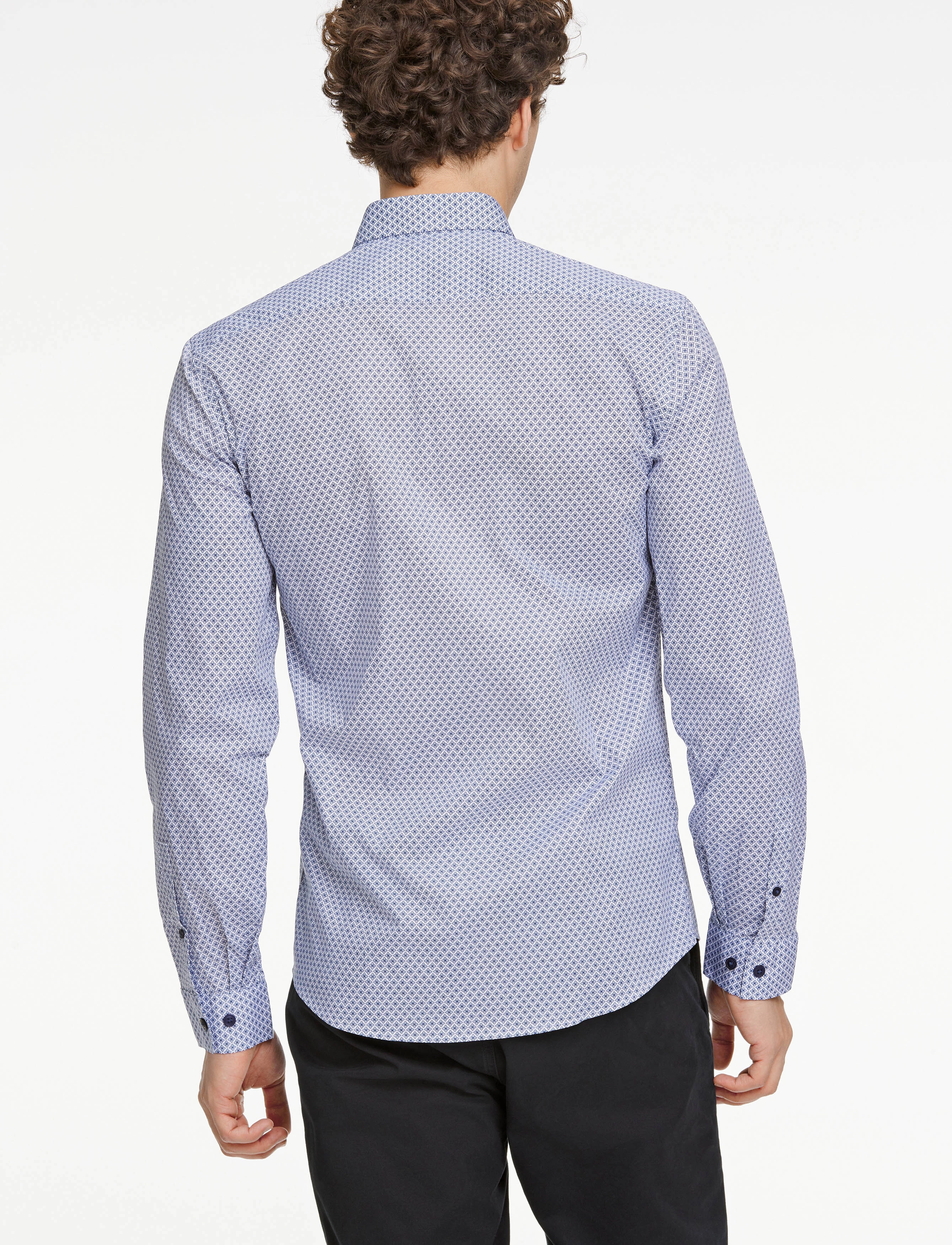 Lindbergh - AOP superflex shirt L/S - blue - 3