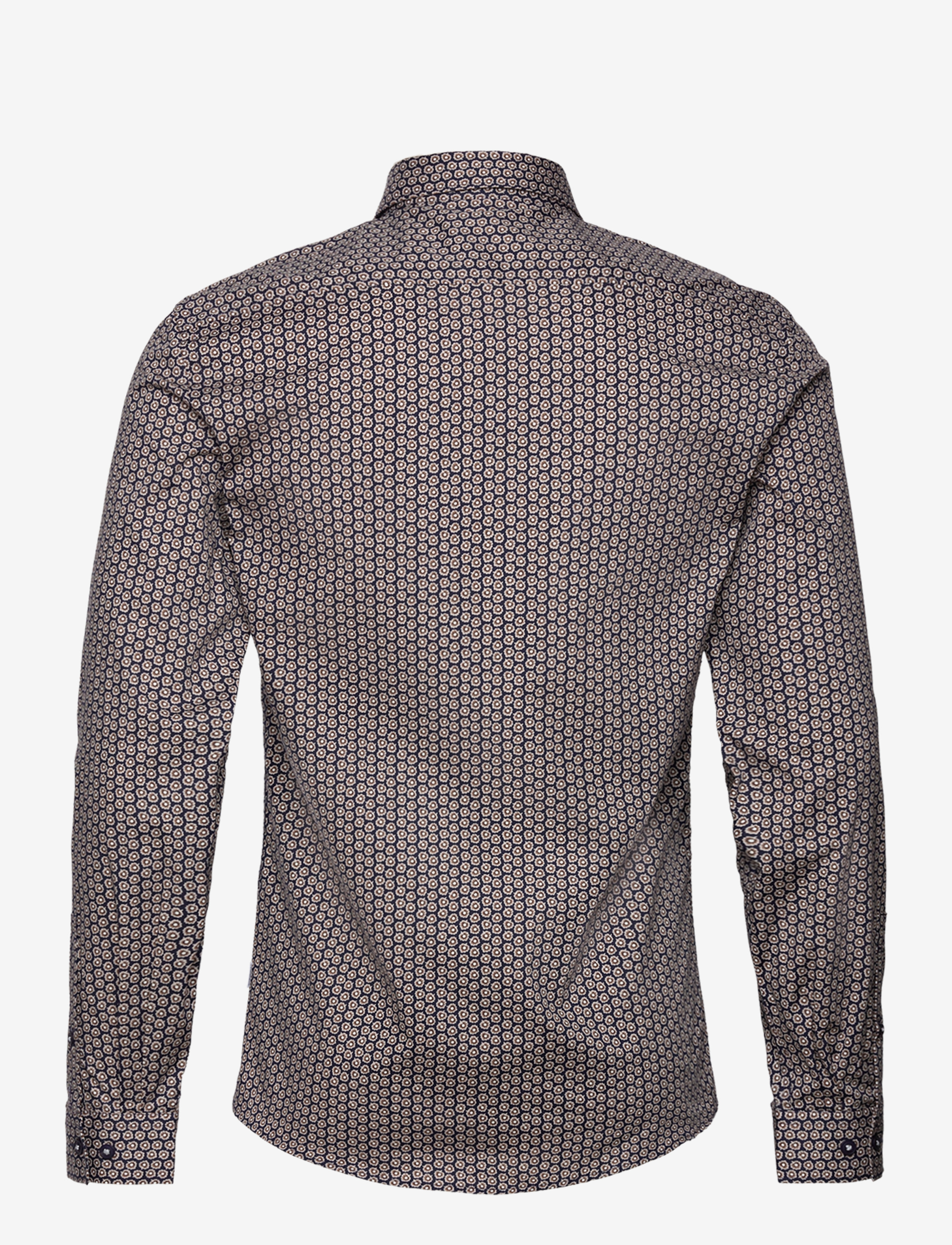 Lindbergh - AOP superflex shirt L/S - navy - 2