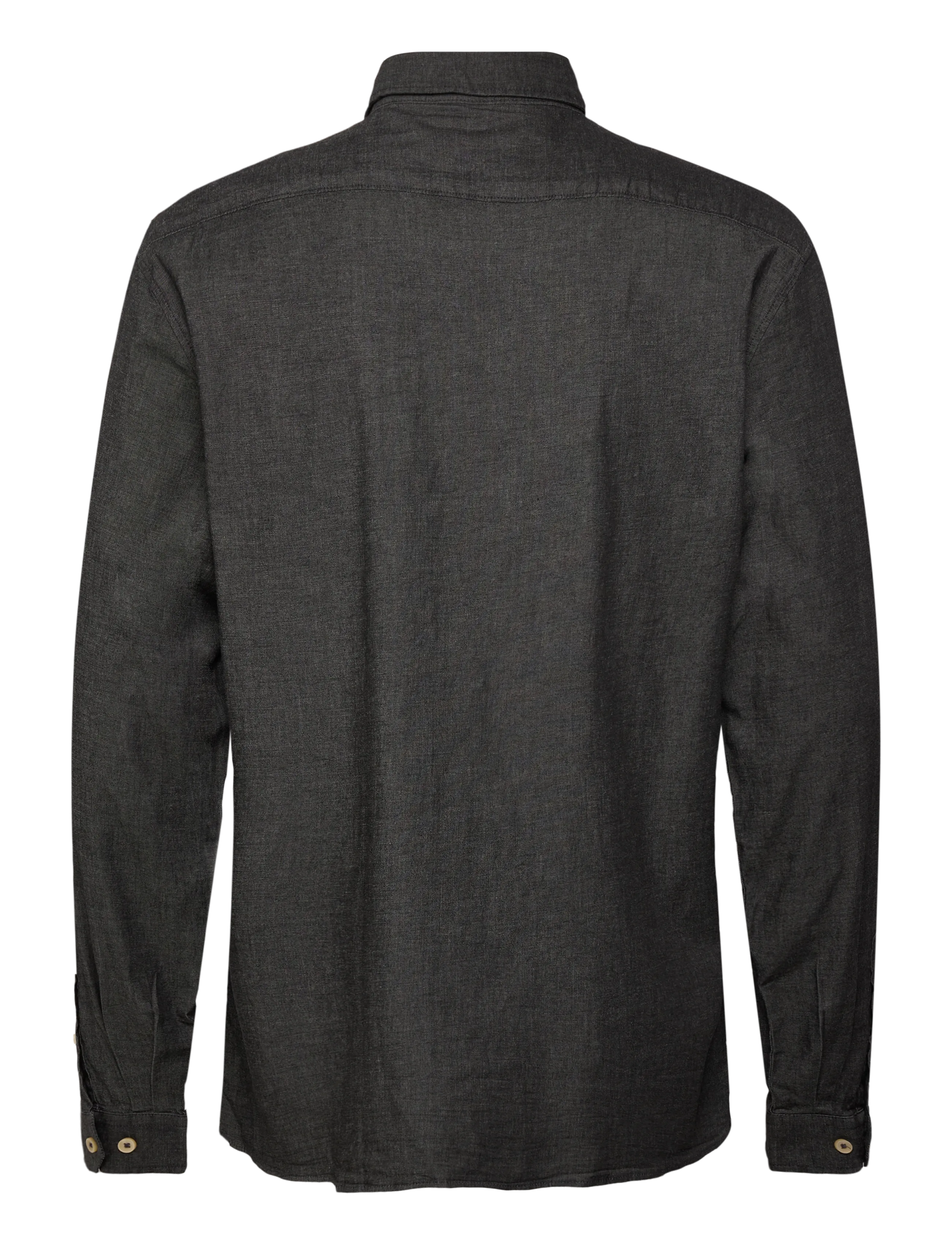 Lindbergh - Soft indigo stretch shirt L/S - casual shirts - black - 1