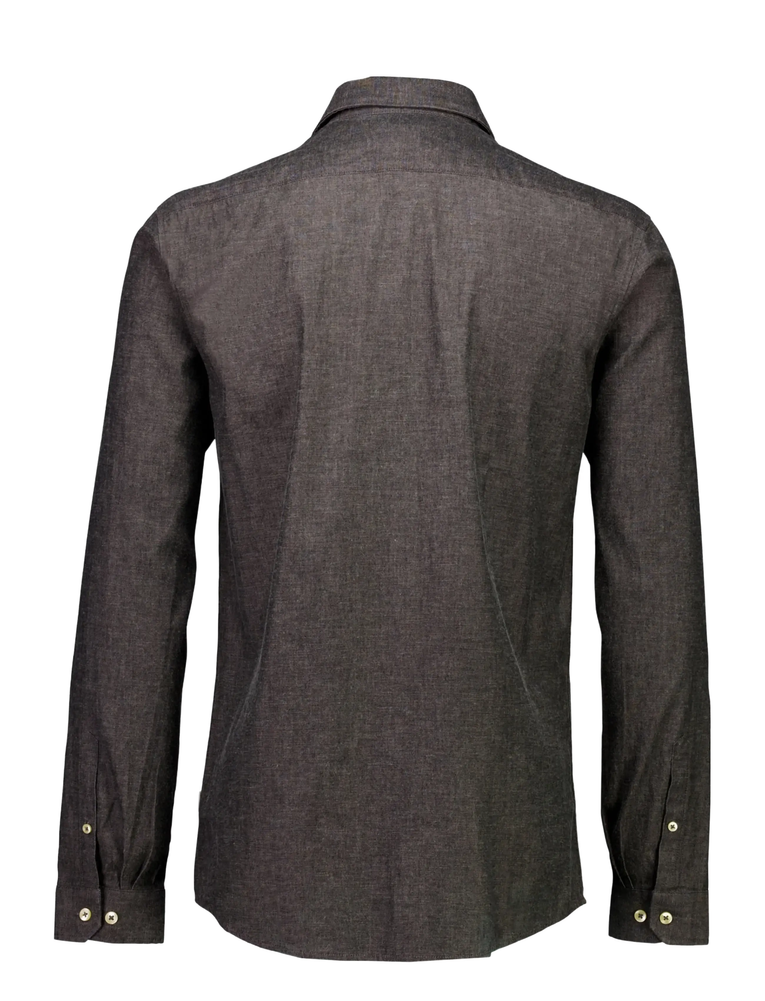 Lindbergh - Soft indigo stretch shirt L/S - casual shirts - black - 2