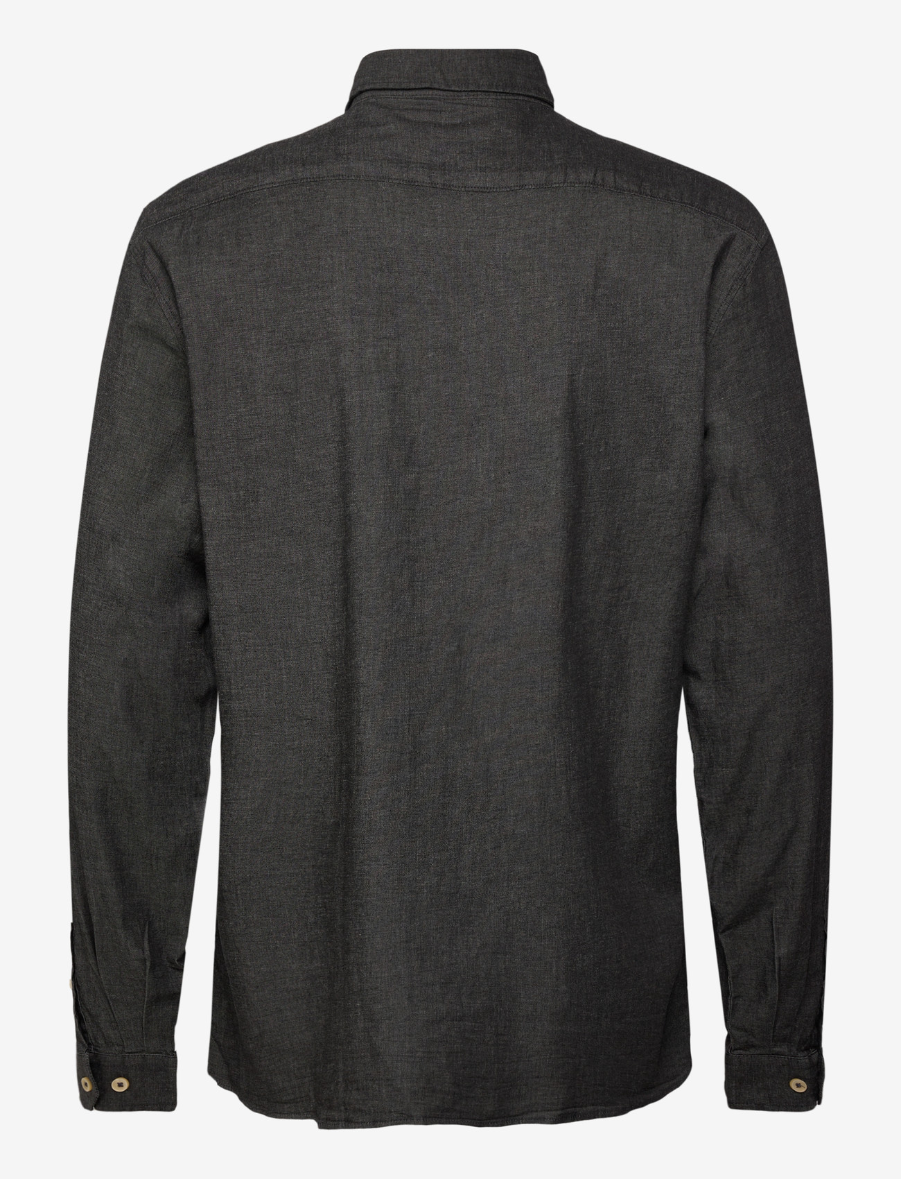 Lindbergh - Soft indigo stretch shirt L/S - vabaajasärgid - black - 1