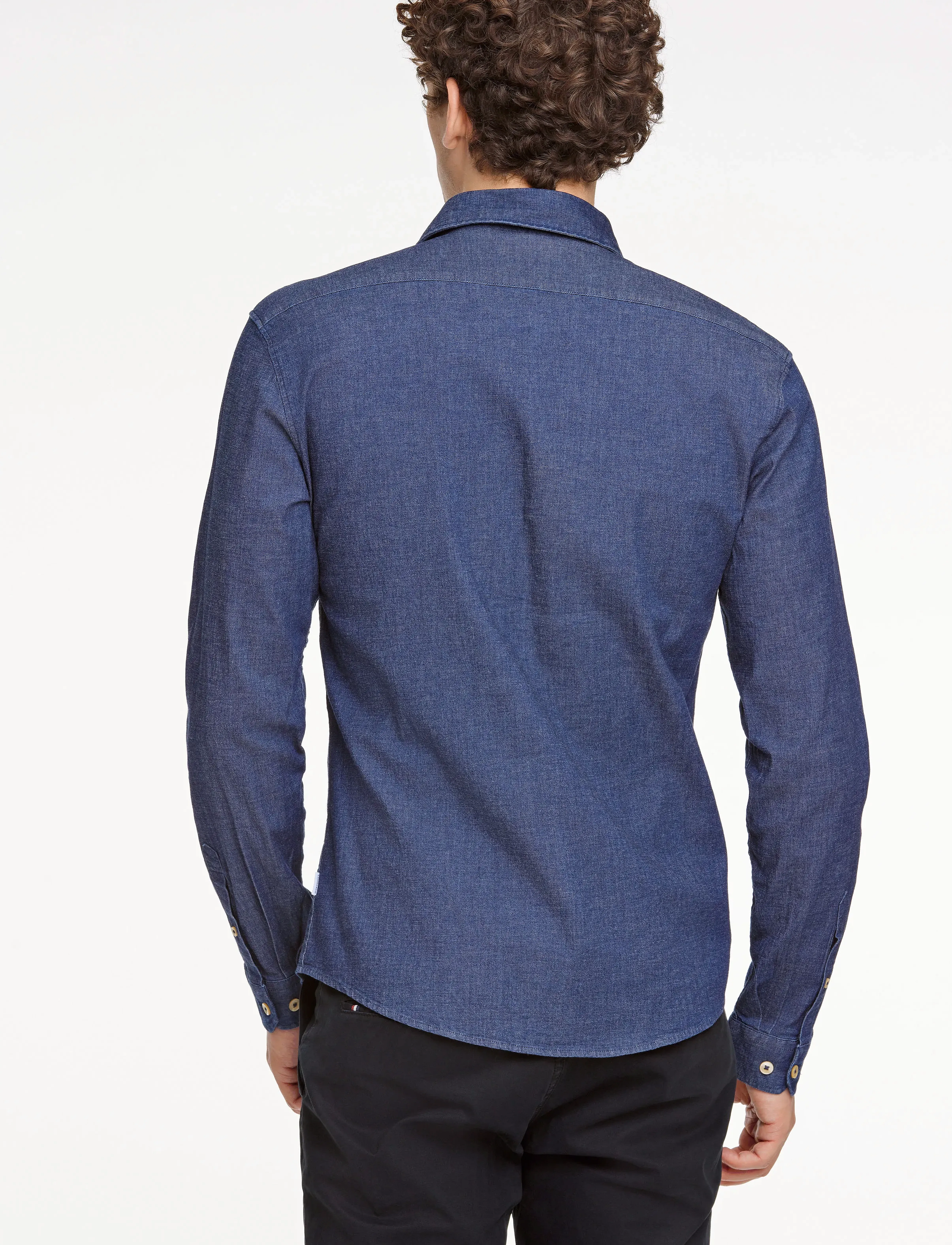 Lindbergh - Soft indigo stretch shirt L/S - koszule casual - dk blue - 3