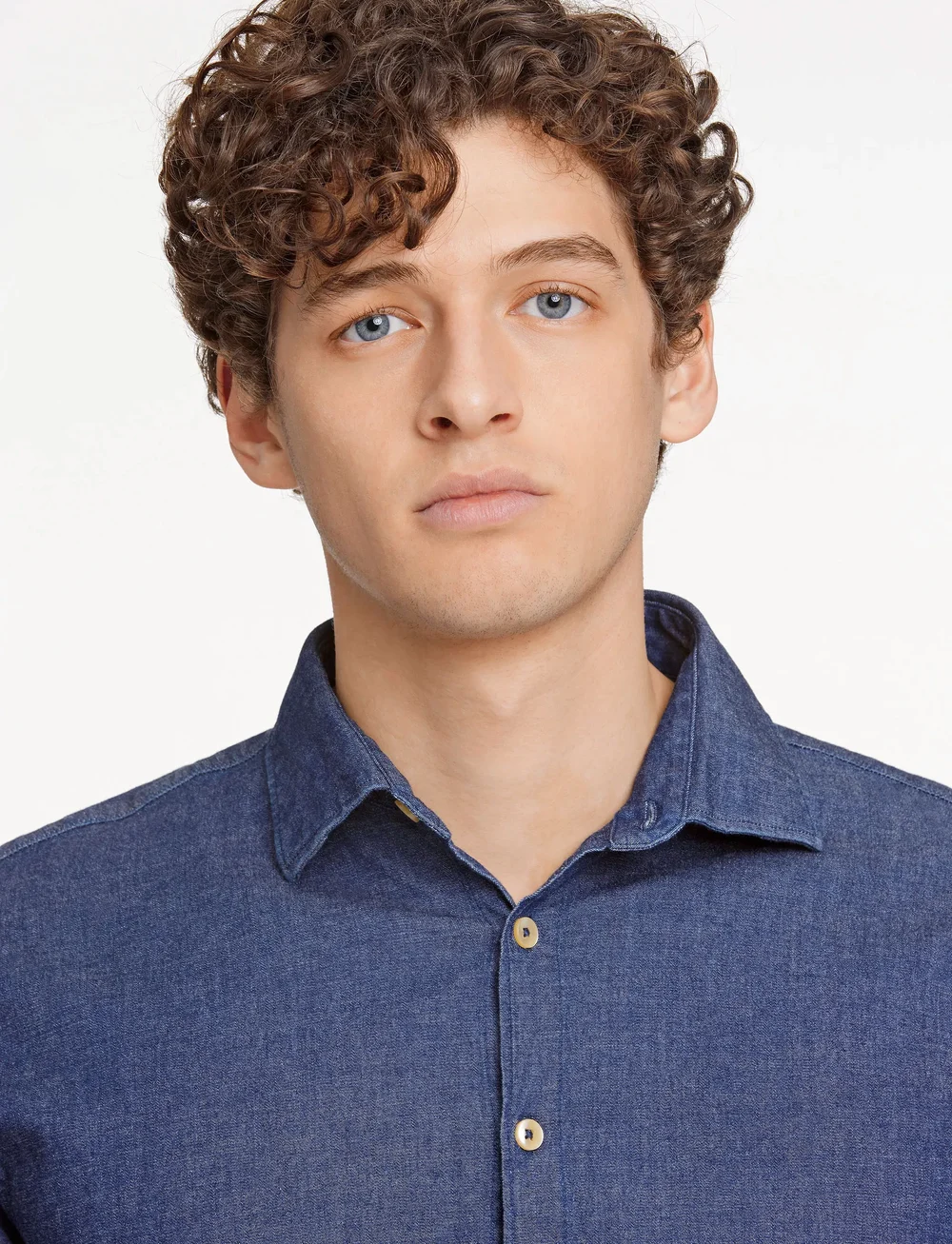 Lindbergh - Soft indigo stretch shirt L/S - casual overhemden - dk blue - 5