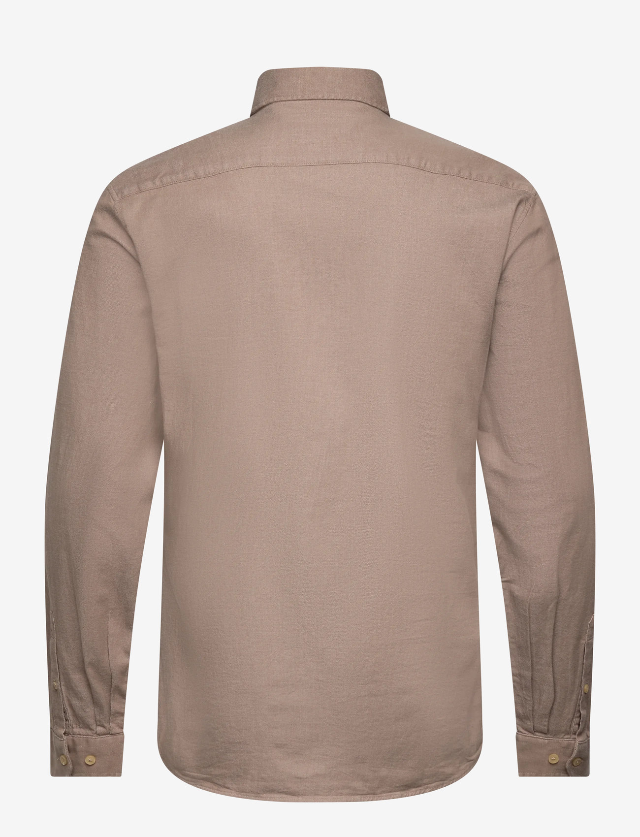 Lindbergh - Soft indigo stretch shirt L/S - casual skjortor - dk sand - 2