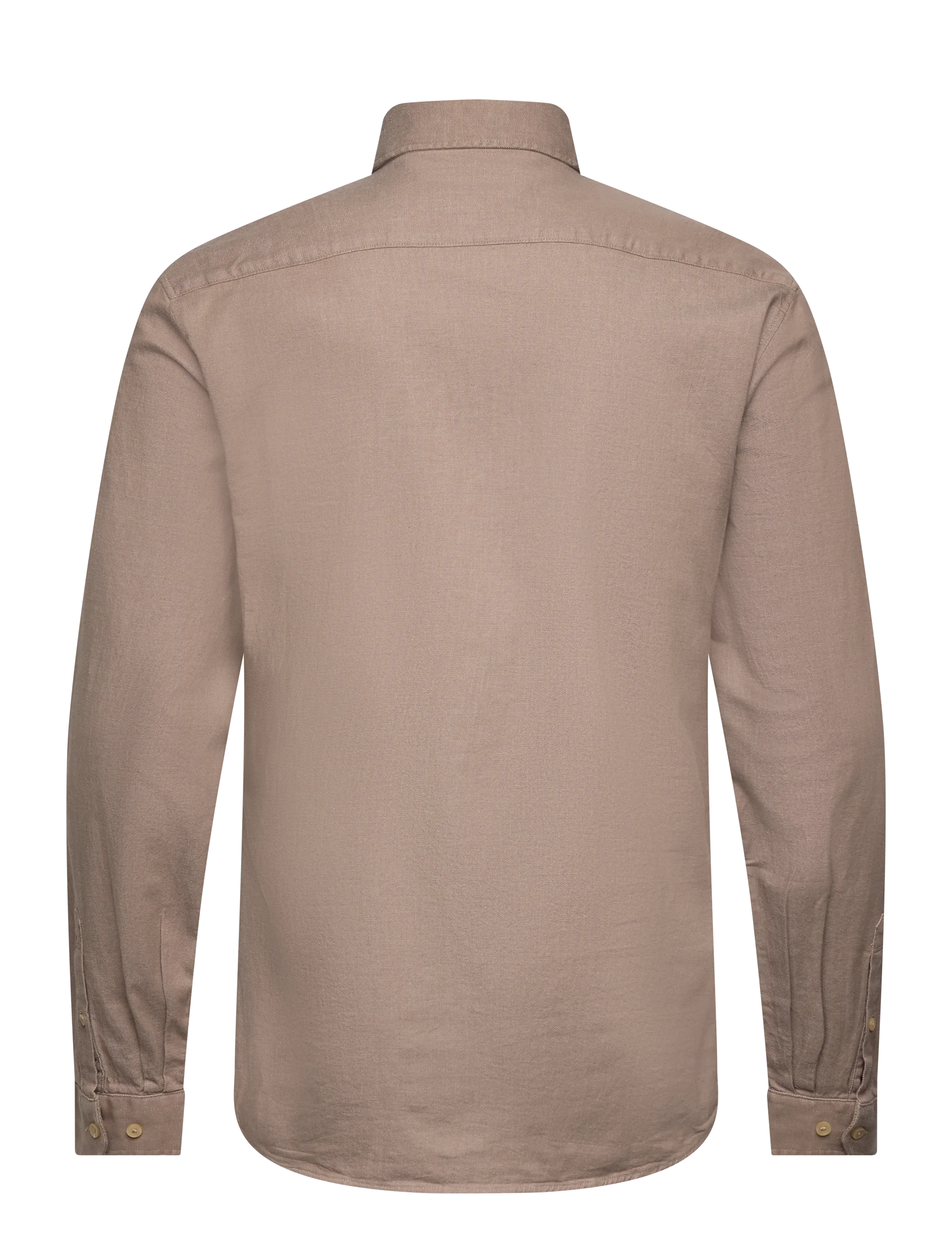 Lindbergh - Soft indigo stretch shirt L/S - casual shirts - dk sand - 2