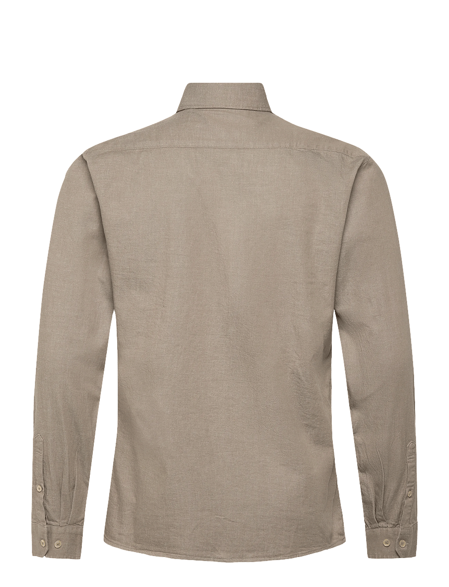 Lindbergh - Soft indigo stretch shirt L/S - casual shirts - dusty green - 2