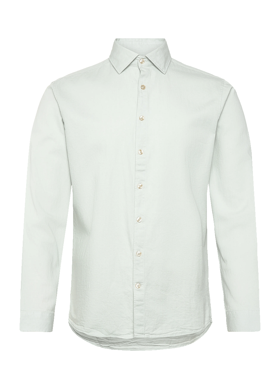 Lindbergh - Soft indigo stretch shirt L/S - casual skjorter - ice blue - 1