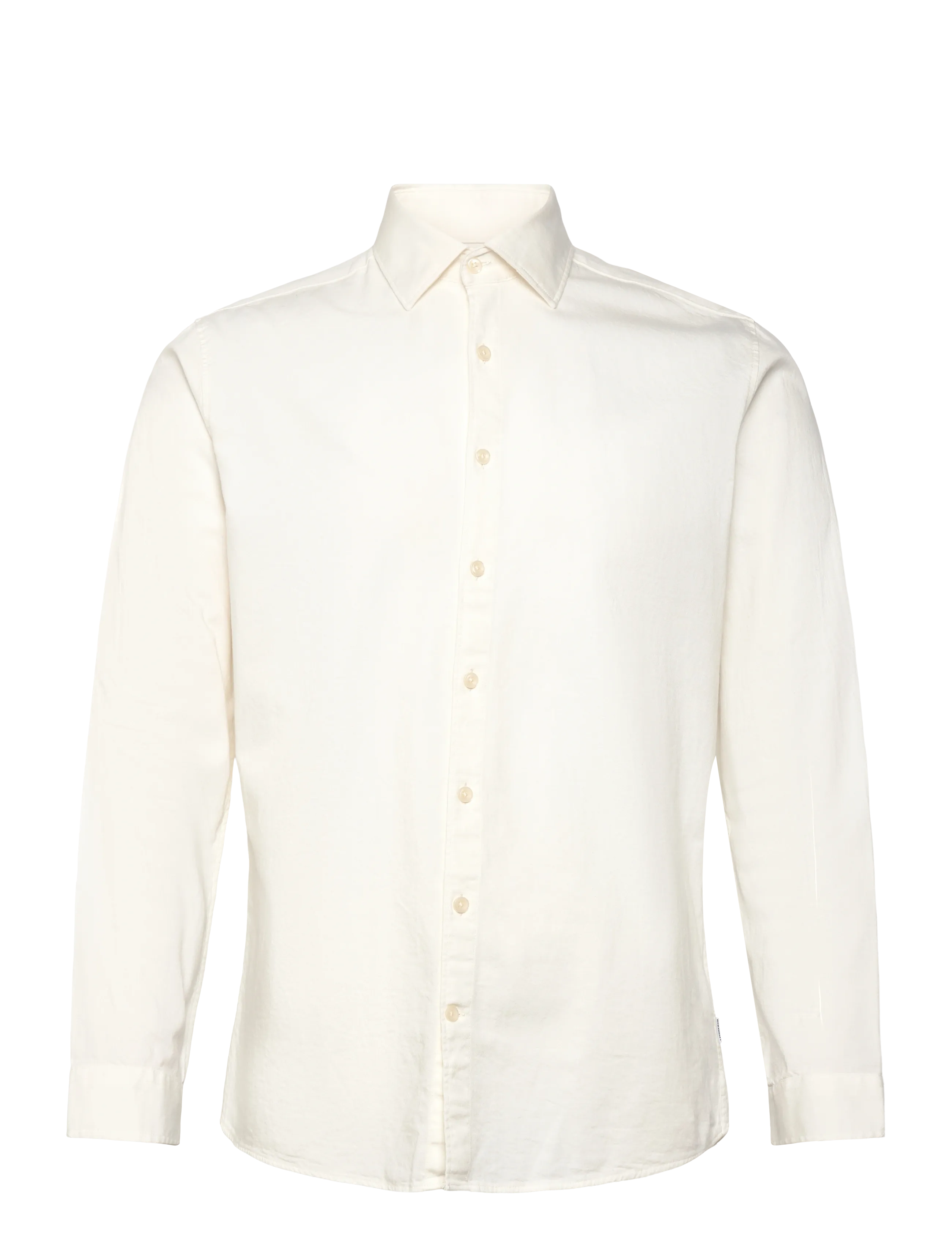 LINDBERGH Soft Indigo Stretch Shirt L/S Cream - XL - Herren