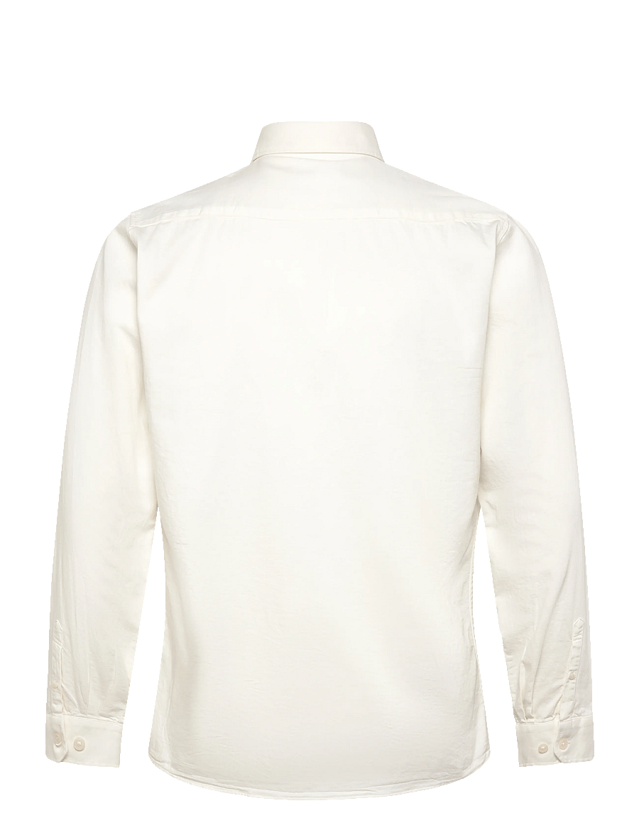 Lindbergh - Soft indigo stretch shirt L/S - freizeithemden - off white - 2