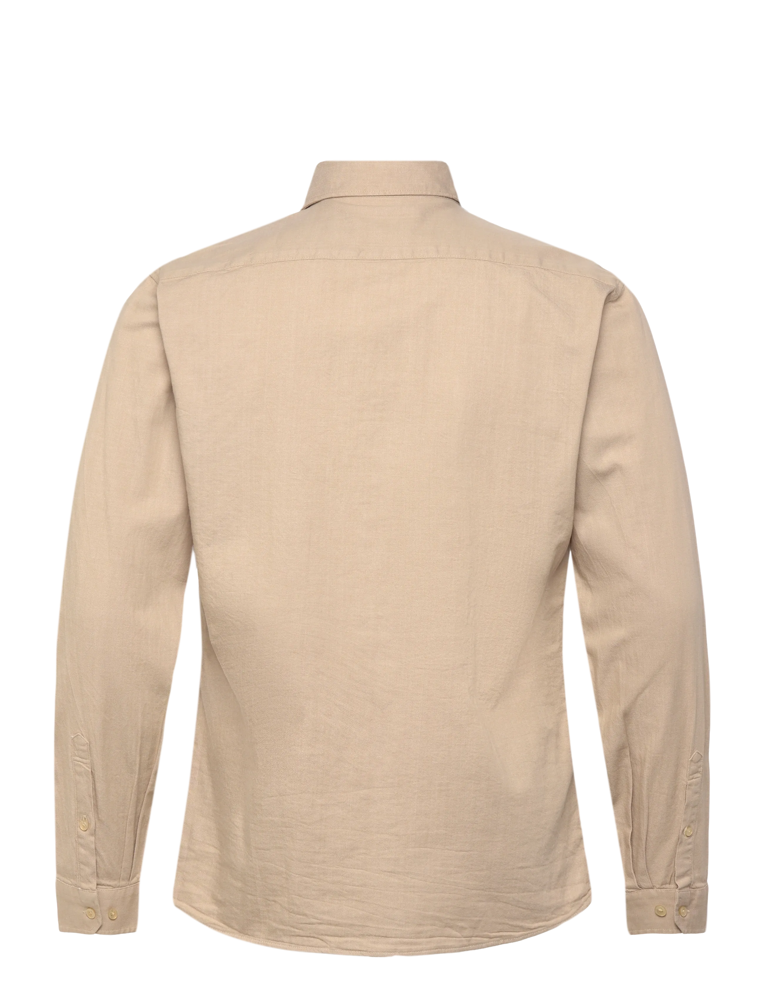 Lindbergh - Soft indigo stretch shirt L/S - casual shirts - sand - 2
