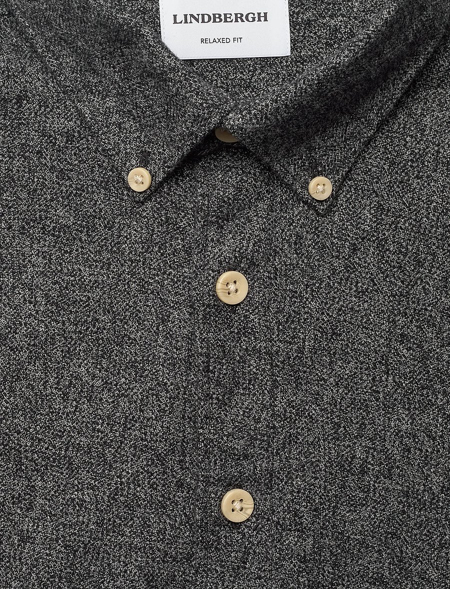 Lindbergh - Business casual shirt in twill - fínni skyrtur - black - 2